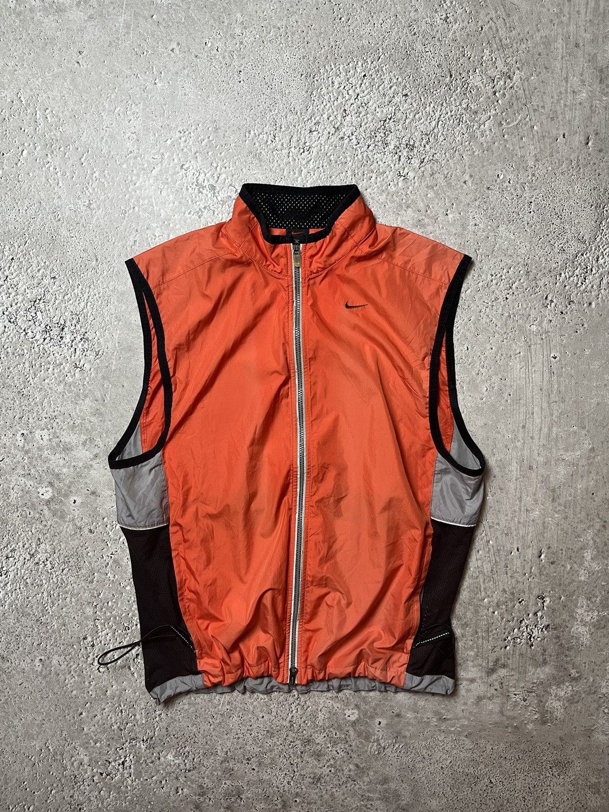 Nike × Vintage Nike Mini Swoosh Nylon Track Vest Vintage Jacket Size US XL / EU 56 / 4 - 1 Thumbnail