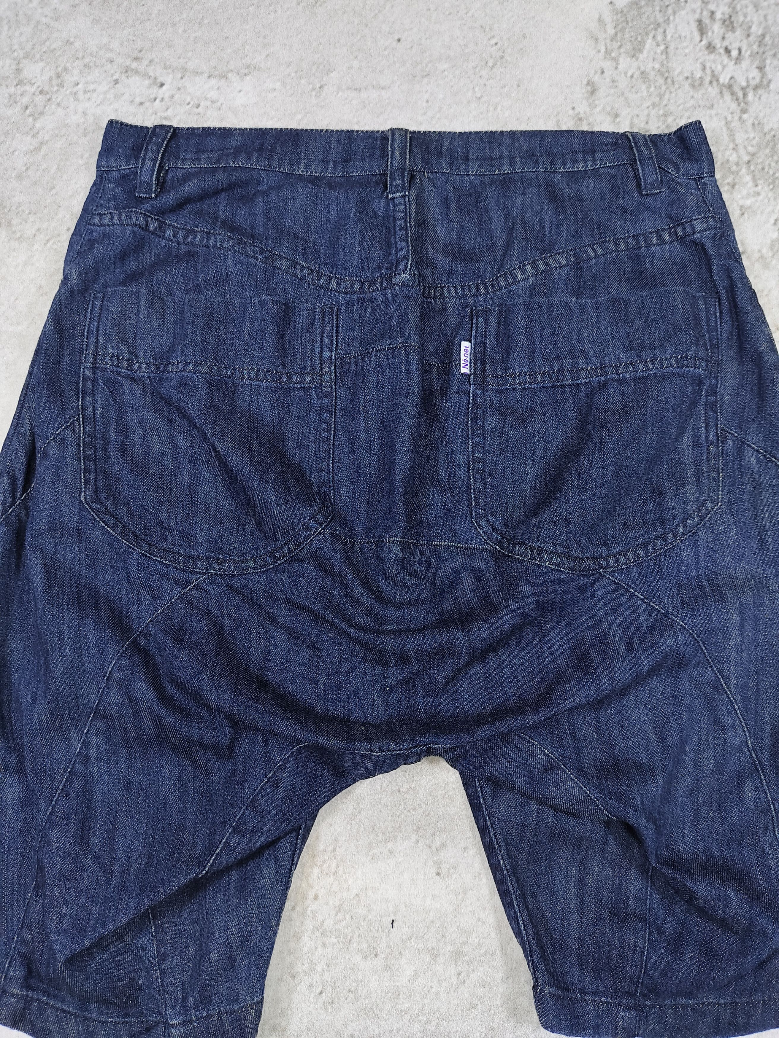 Ne-Net 00s Ne-Net🇯🇵 By Issey Co Buttons Drop Crotch Denim Short Size 32" / US 10 / IT 46 - 7 Thumbnail