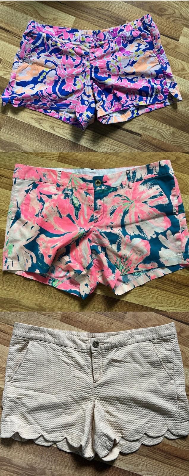 Designer Lot Of 3 Lilly Pulitzer Women's Multicolor Shorts Size 16 XL Size 38" / US 16 / IT 52 - 1 Thumbnail