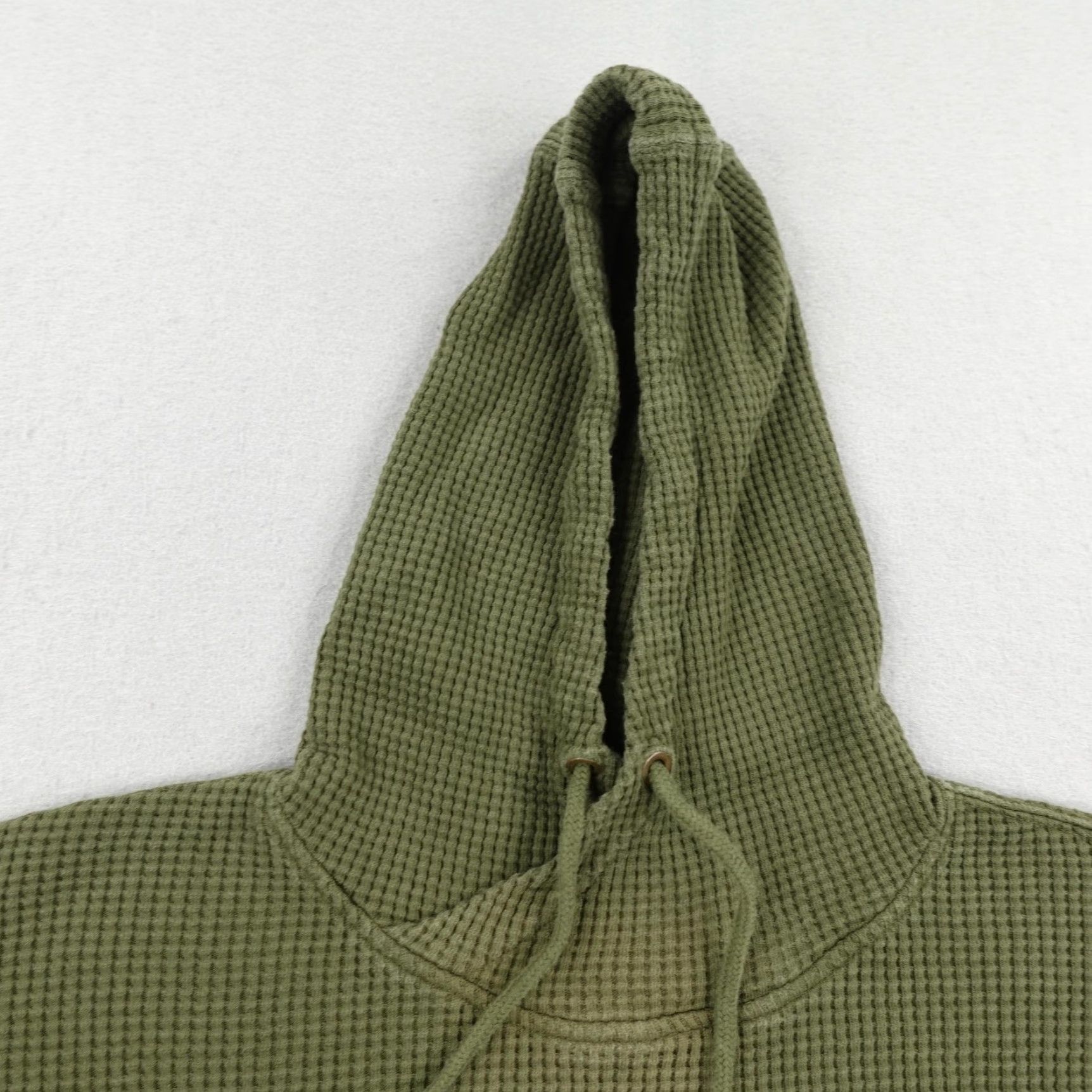 Carhartt VINTAGE Carhartt Hoodie Womens Small Green Knit Pullover Thermal Outdoor Casual Size S / US 4 / IT 40 - 2 Thumbnail
