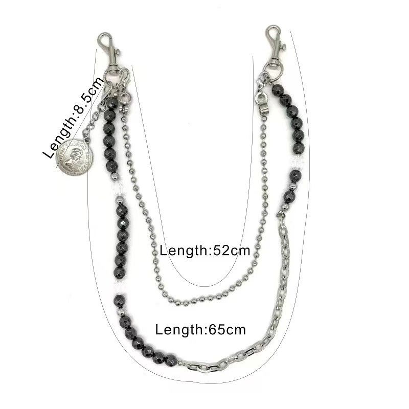 Vintage Retro hip-hop punk style jeans waist chain Size ONE SIZE - 5 Thumbnail