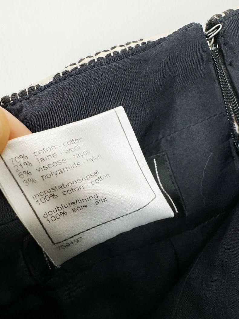 Chanel Chanel Tweed Skirt Size 38 With Logo Hem -2505 Size 37" - 4 Thumbnail