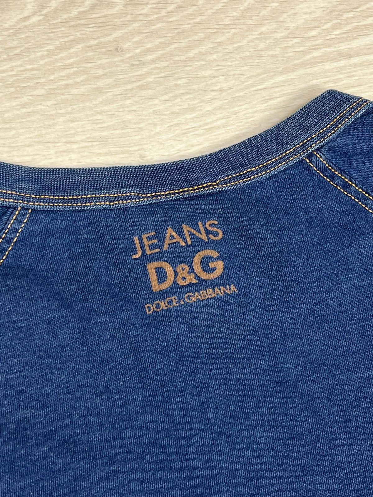 Dolce & Gabbana Archive D&G Dolce & Gabbana Jeans Raglan T-Shirt Ittierre Size XL / US 12-14 / IT 48-50 - 8 Thumbnail