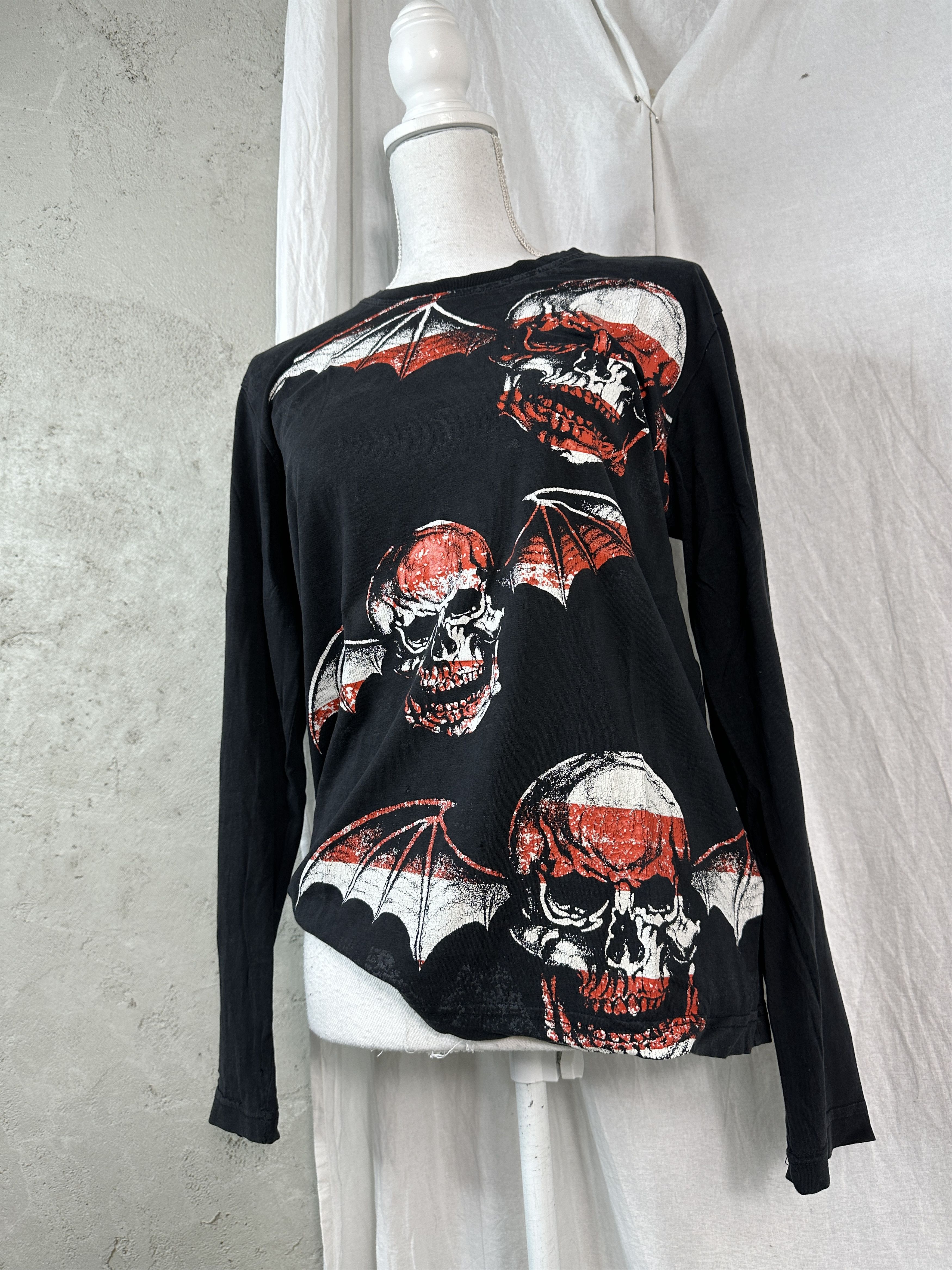 Vintage Longsleeve 00s Skulls Y2K Size US S / EU 44-46 / 1 - 4 Thumbnail