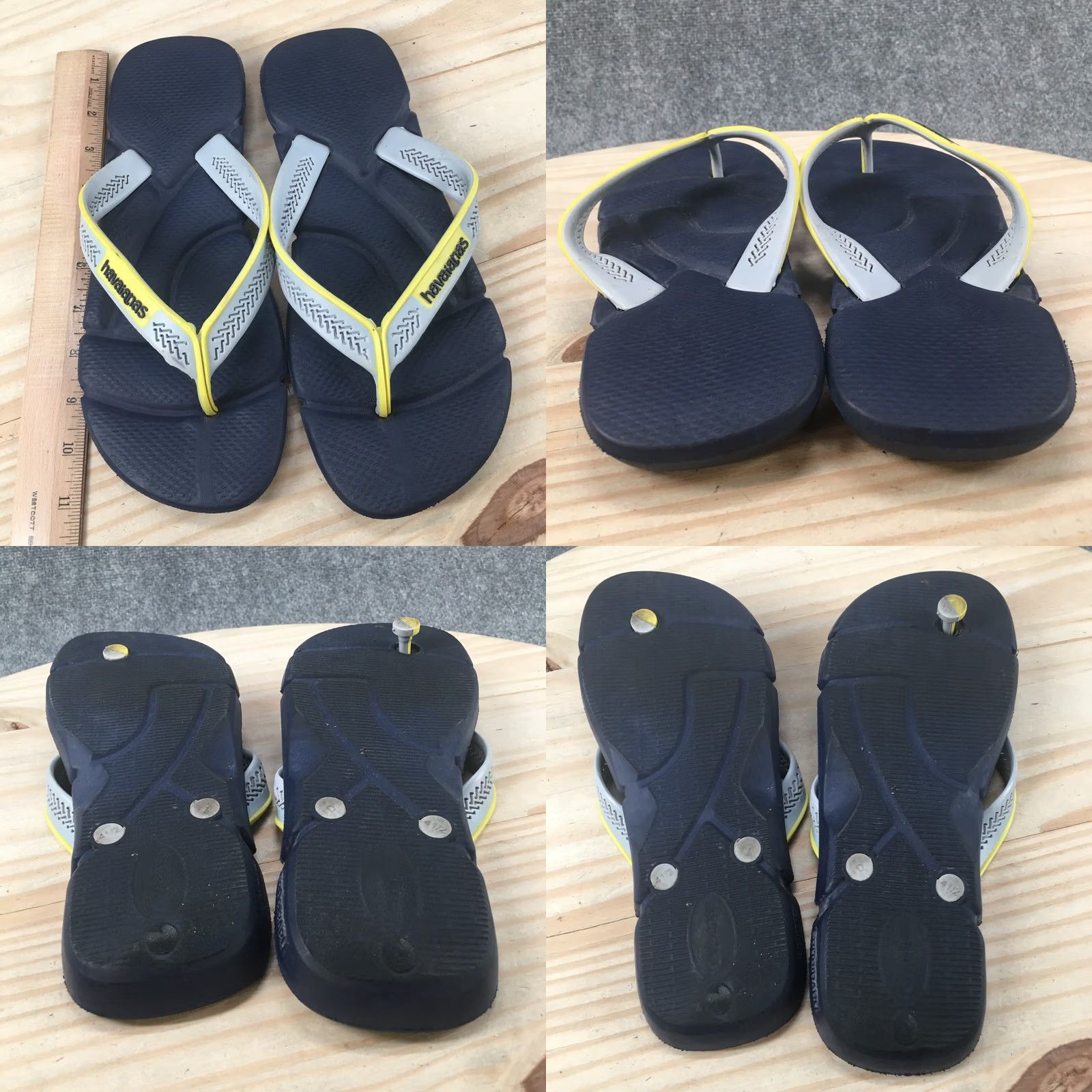 Vintage Havaianas Sandals Womens 41 Casual Flip Flop Flats Comfort Blue Slip On Low Top Mens Women? Size L / US 10 / IT 46 - 8 Thumbnail