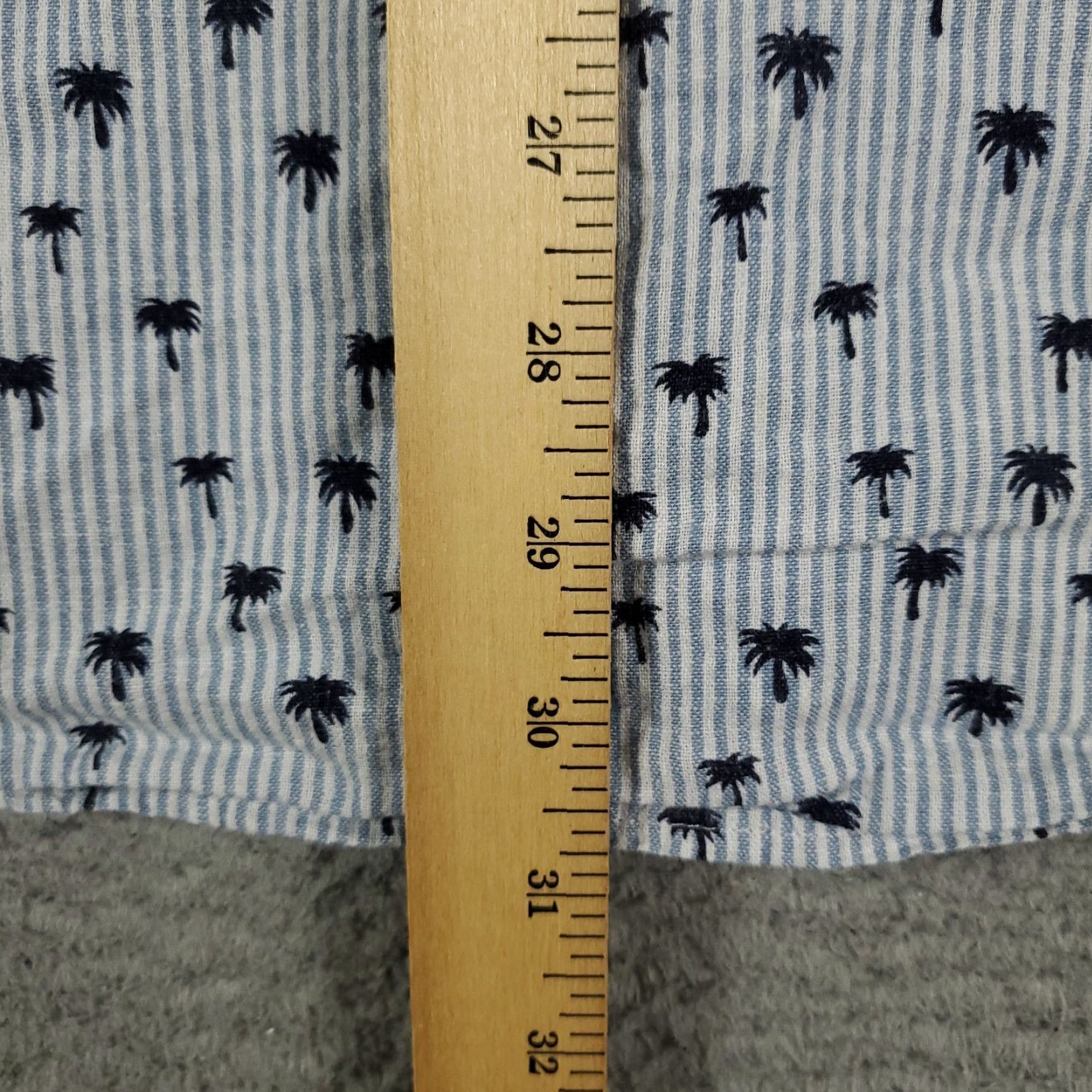 Vintage Original Penguin Button-Up Shirt Mens 2XL Blue Striped Short Sleeve Casual Size US XXL / EU 58 / 5 - 4 Thumbnail