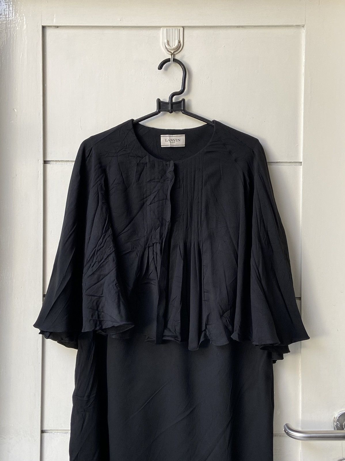 Lanvin LANVIN Black Midi Dress Size S / US 4 / IT 40 - 10 Thumbnail