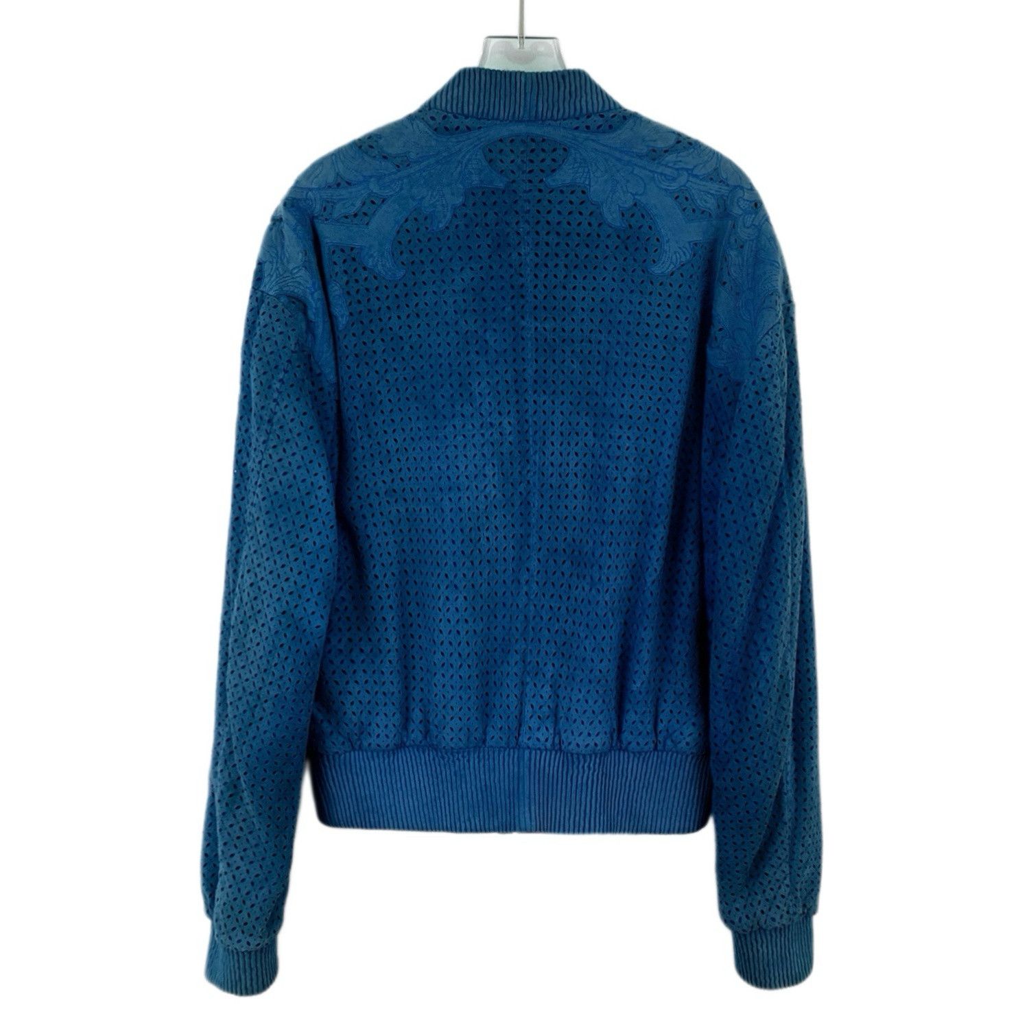 Versace Versace Floral Cutout Jacket Navy (48) Size US M / EU 48-50 / 2 - 2 Thumbnail