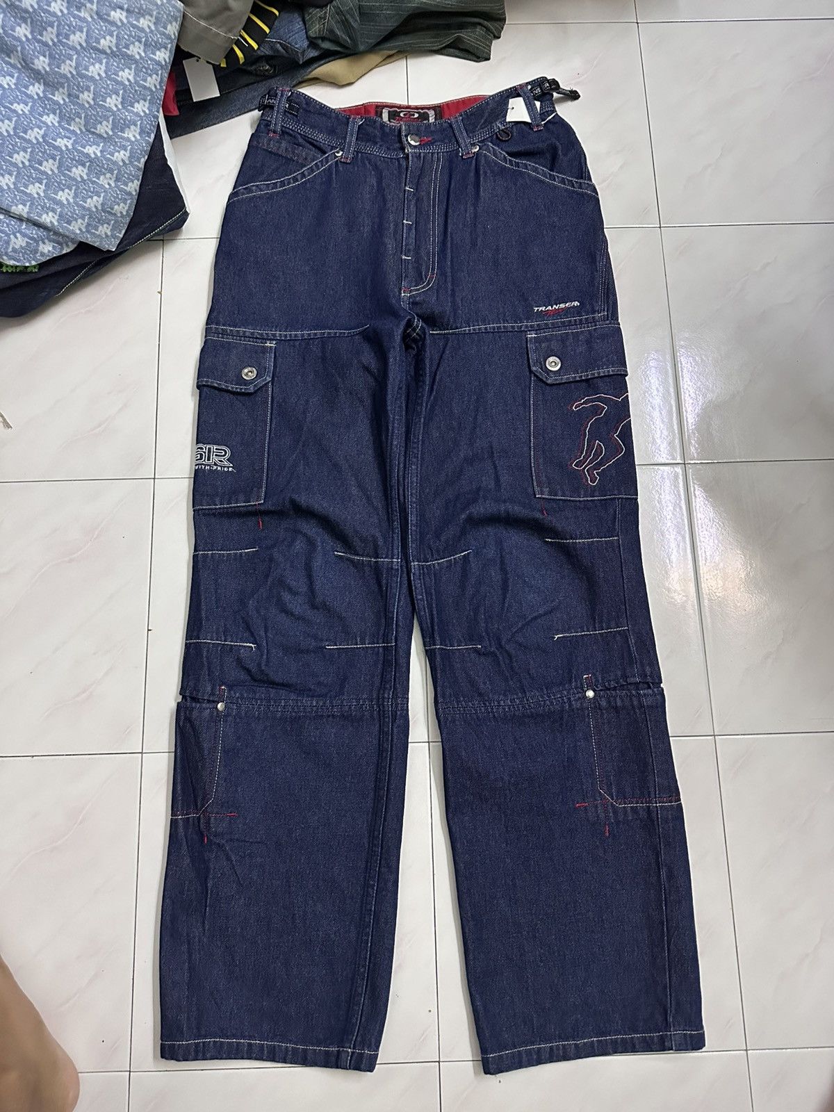 GOA 2000s Deadstock Transer Baggy Jeans Y2K Goa Jnco Lgb Style Size US 29 - 13 Thumbnail