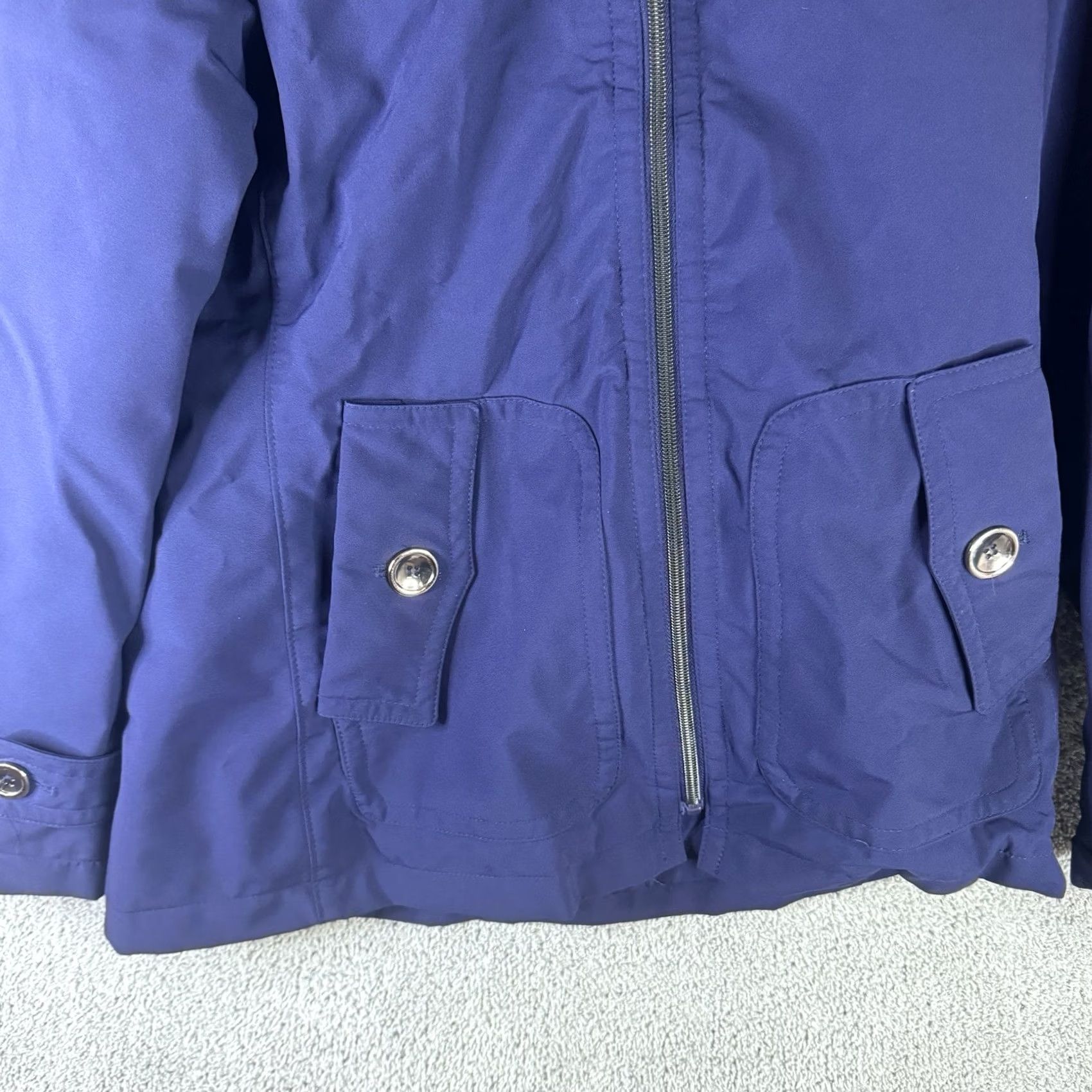 Vintage Kristen Blake Coat Women's PP Blue Short Full Zip Lined Winter Outdoors Size XXS / US 00 / IT 34 - 3 Thumbnail