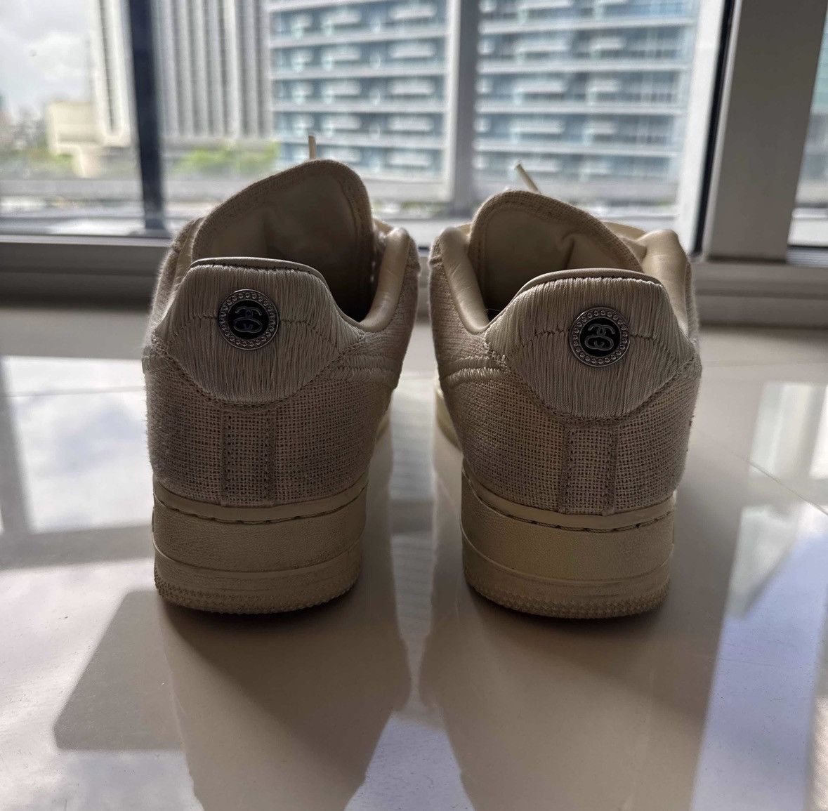 Nike × Stussy Nike Stussy AF1 Low Fossil Size US 8.5 / EU 41-42 - 4 Thumbnail