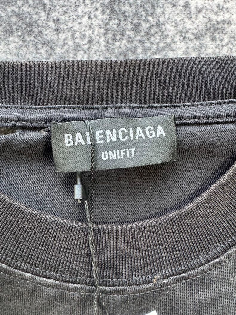 Balenciaga Balenciaga Black big destruction short sleeve Size US XS / EU 42 / 0 - 3 Thumbnail