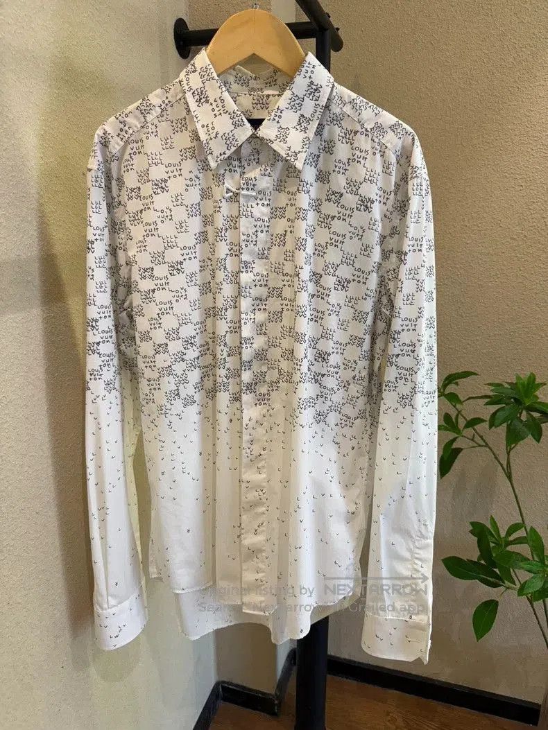 Louis Vuitton Louis Vuitton White Logo Print Long Sleeve Shirt. Size US XS / EU 42 / 0 - 1 Thumbnail