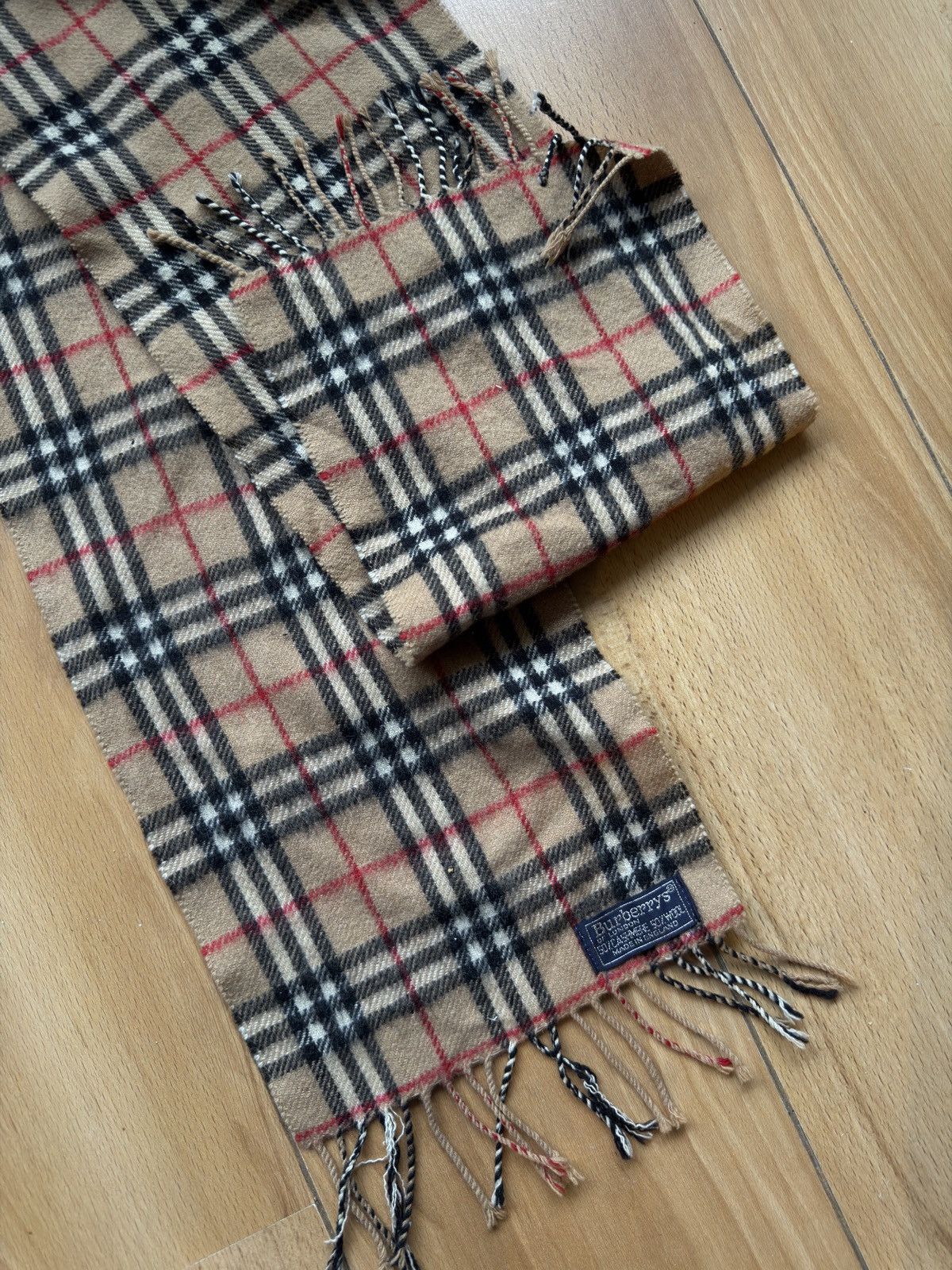Burberry Burberrys vintage nova check plated scarf wool cashmere Size ONE SIZE - 2 Thumbnail