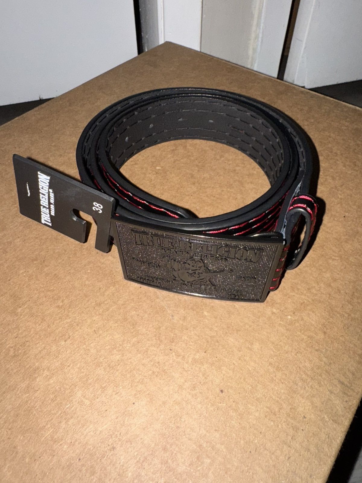True Religion True Religion Multi Big T Stitch Belt Size 38 - 2 Thumbnail