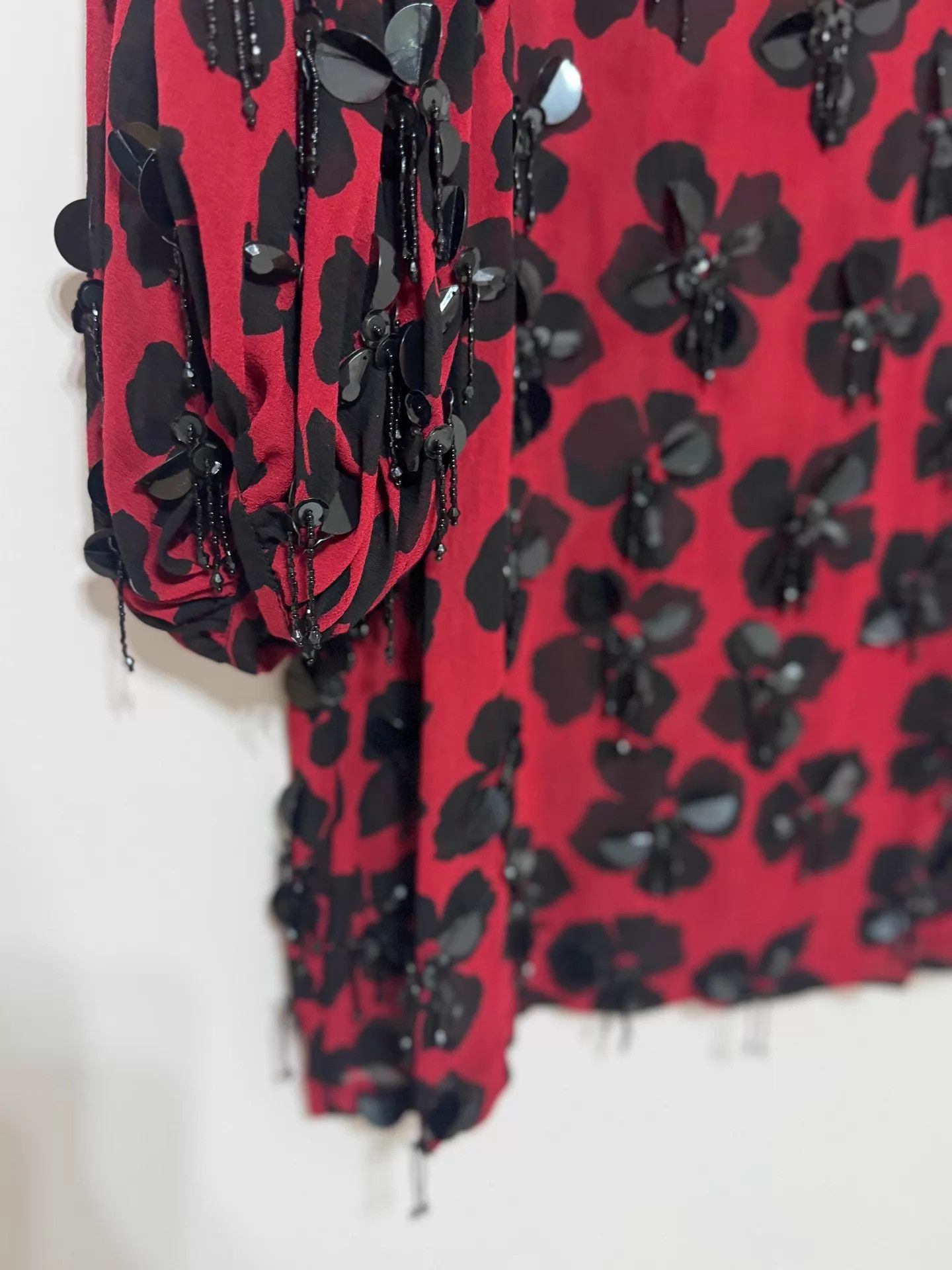 Dries Van Noten DRIES VAN NOTEN 2014ss floral beaded silk top 38 Size XS / US 0-2 / IT 36-38 - 7 Thumbnail
