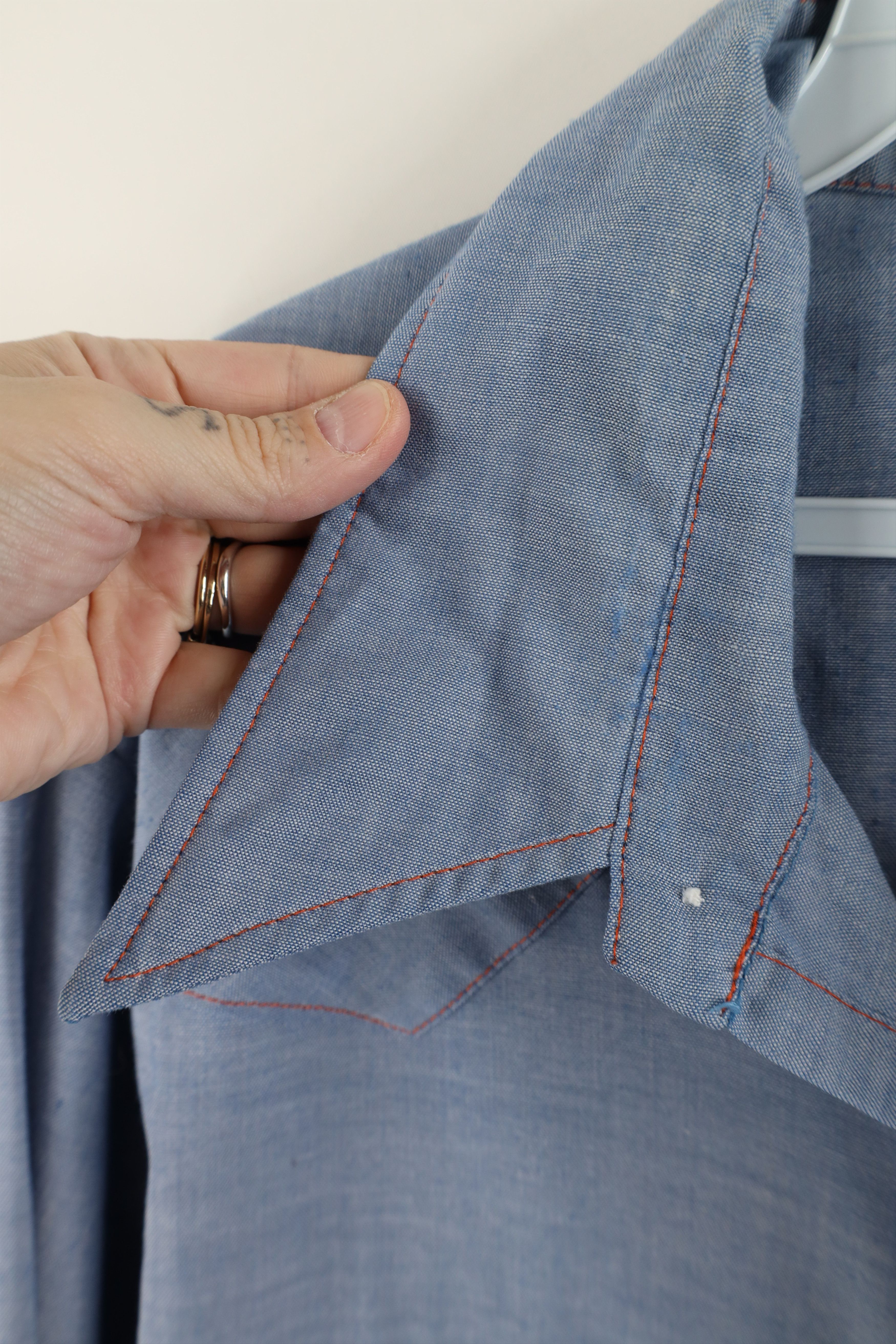 Vintage Vintage 60s 70s Big Mac Rodeo Snap Button Shirt Blue USA Size US XL / EU 56 / 4 - 9 Thumbnail