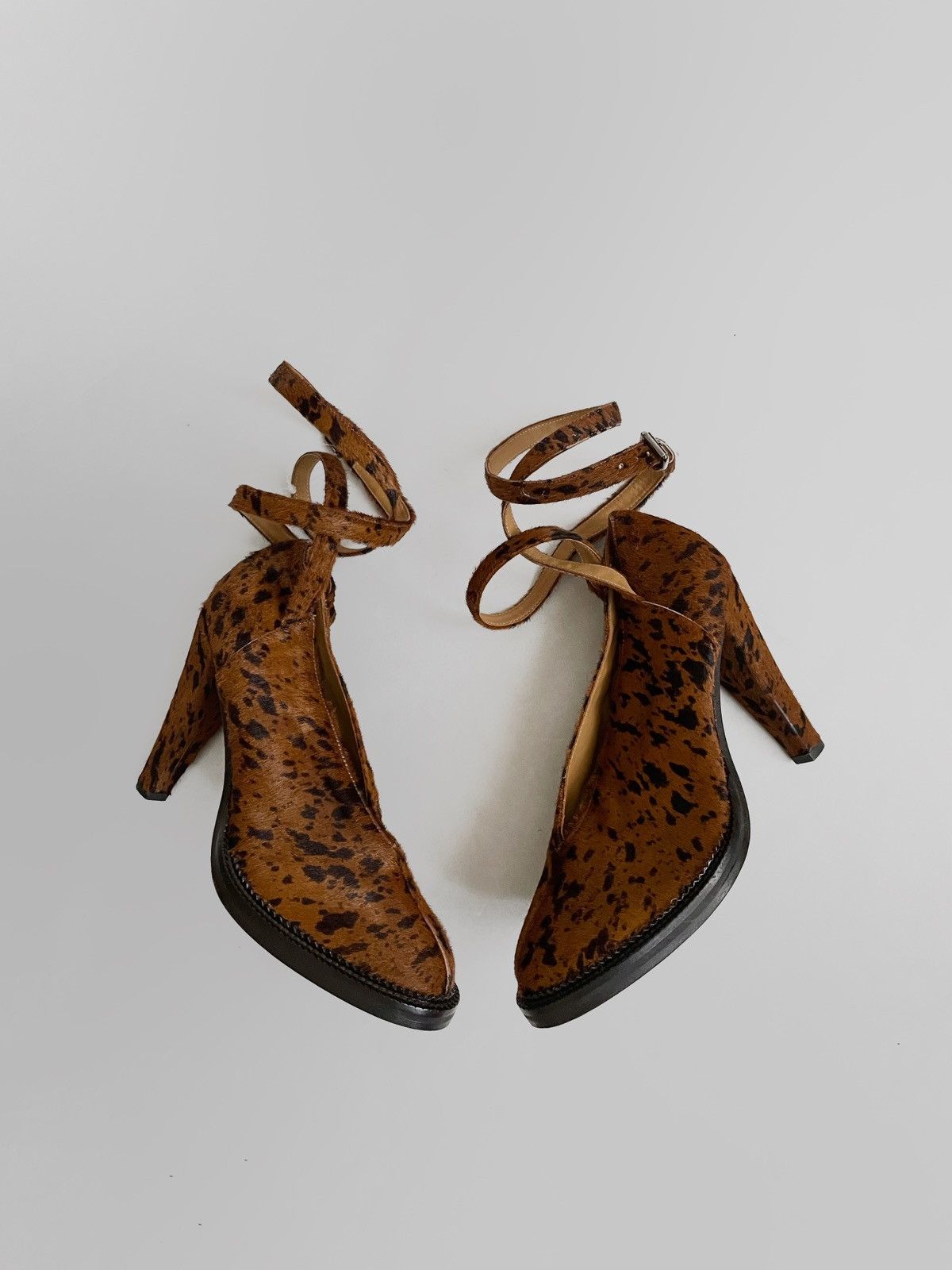 Damir Doma × Designer Archive Damir Doma fur/leather heels shoes Size US 10 / IT 40 - 1 Thumbnail