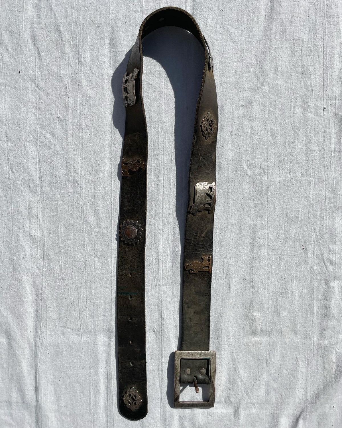 Leather Vintage Marithusli Leather Belt Size ONE SIZE - 1 Thumbnail