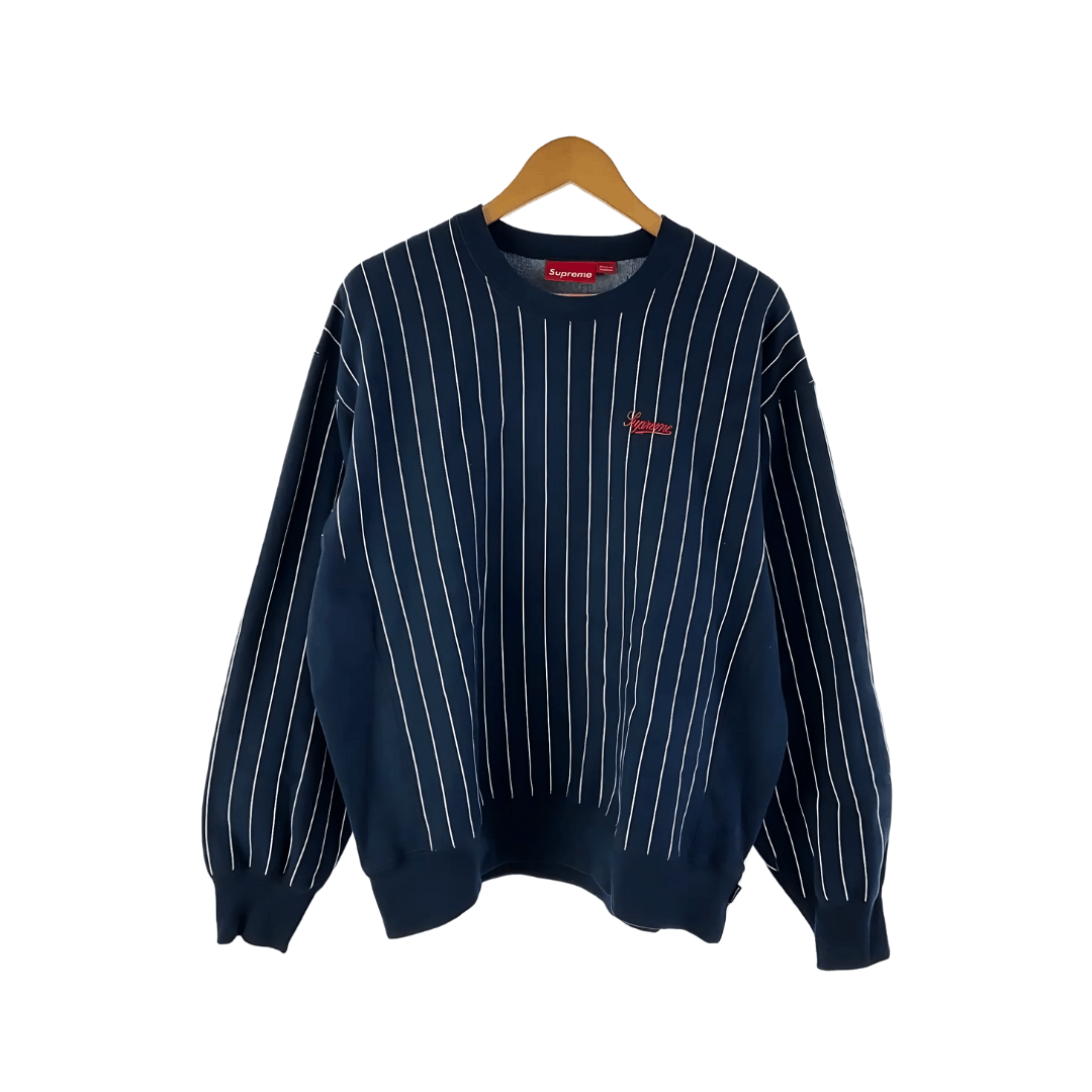 Supreme Supreme Pinstripe Crewneck | Grailed