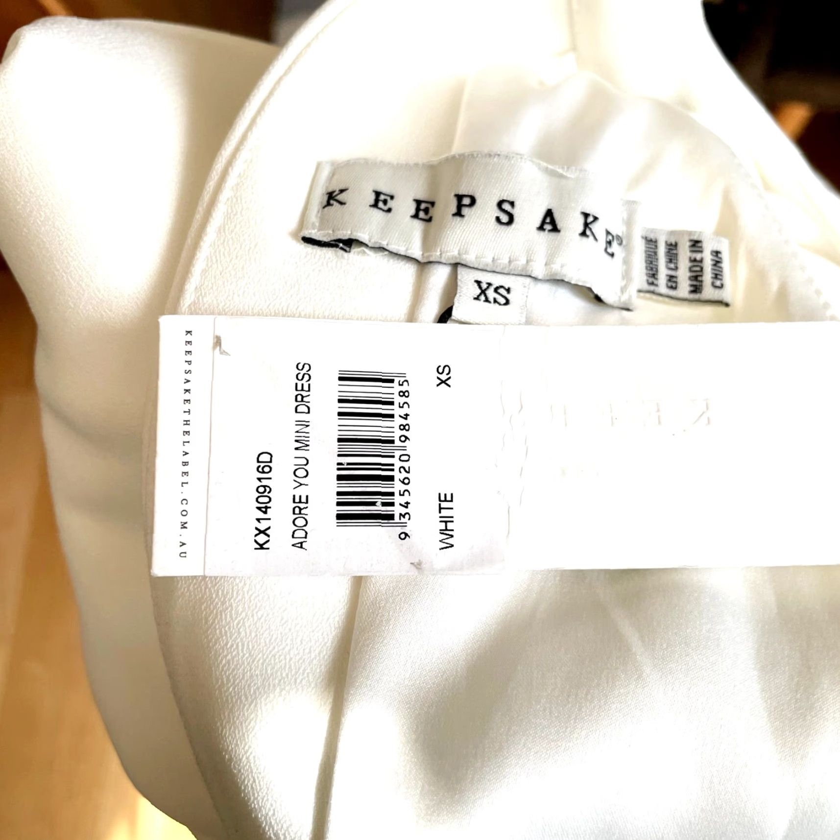 Vintage Keepsake Adore You Mini Dress Back cut-out White Fit & Flare XS Dress Women Sleeveless Party Cocktail Short Back Keyhole Zip Size XS / US 0-2 / IT 36-38 - 6 Thumbnail