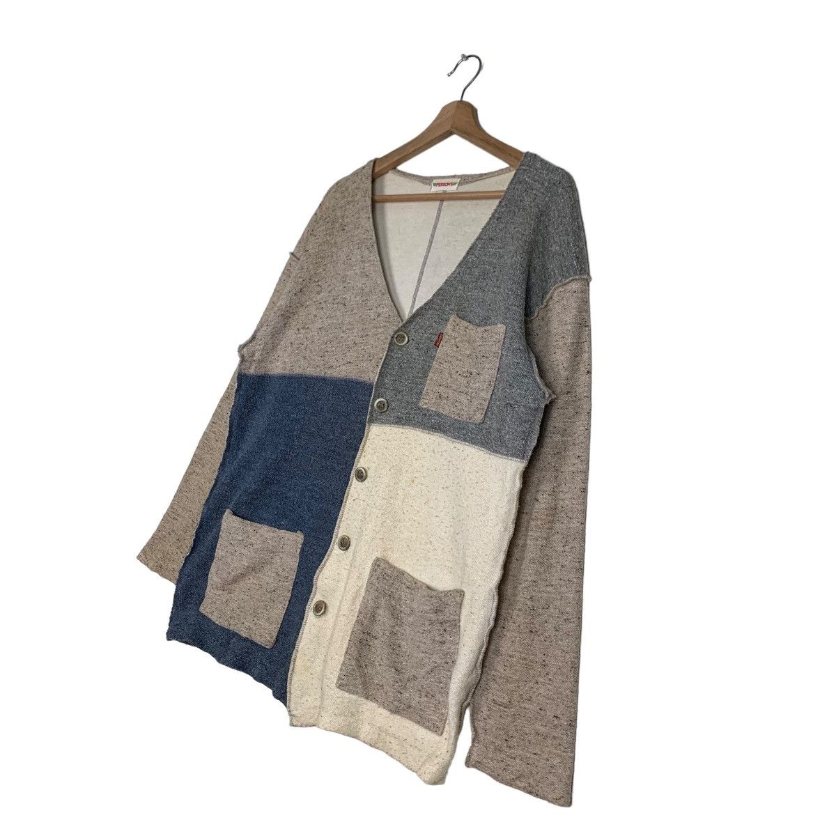PERSON'S PERSON’S Patchwork Design Cardigan #0314-C14 Size US M / EU 48-50 / 2 - 2 Thumbnail