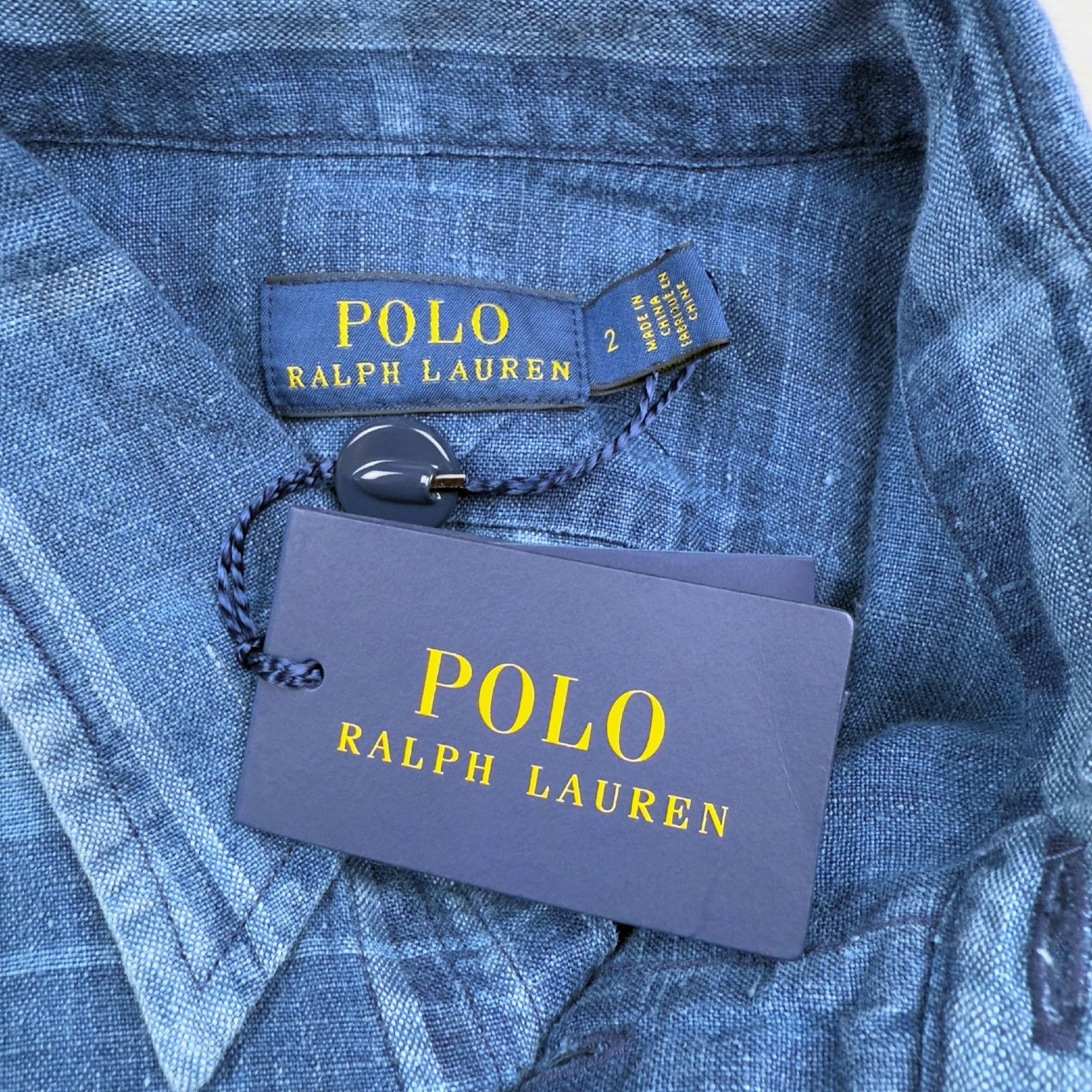 Polo Ralph Lauren Polo Ralph Lauren Sz 2 Indigo Blue Plaid Linen Shirt Dress Size XS / US 0-2 / IT 36-38 - 8 Thumbnail