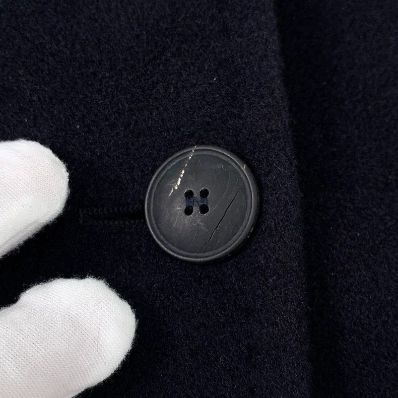 Max Mara Max Mara Navy Camel Fleece Lapel Double Breasted Coat Size M / US 6-8 / IT 42-44 - 8 Thumbnail