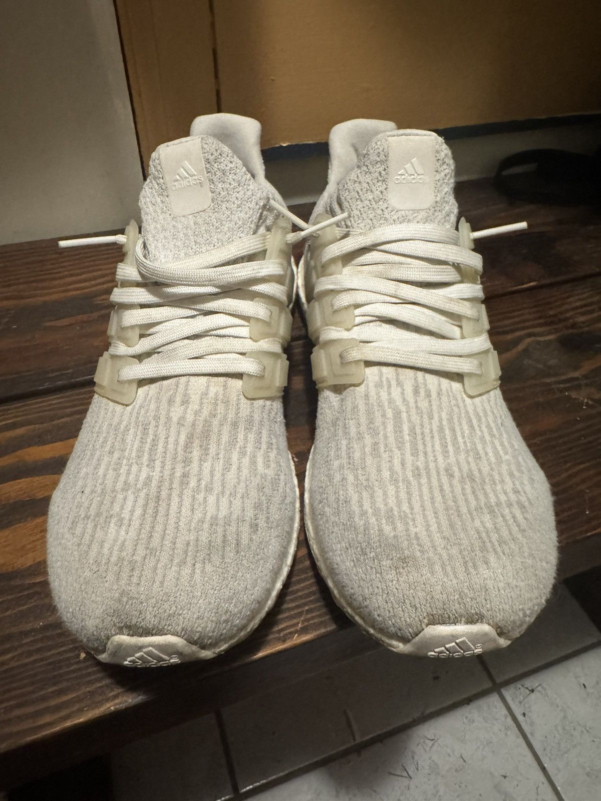 Adidas Ultra Boost 3.0 Triple White Size US 10.5 / EU 43-44 - 2 Thumbnail