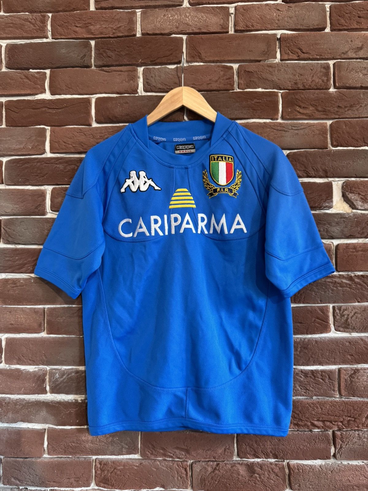 Kappa × Vintage Vintage 00s Kappa Italy Rugby Football Shirt Jersey Blue S Size US S / EU 44-46 / 1 - 1 Thumbnail