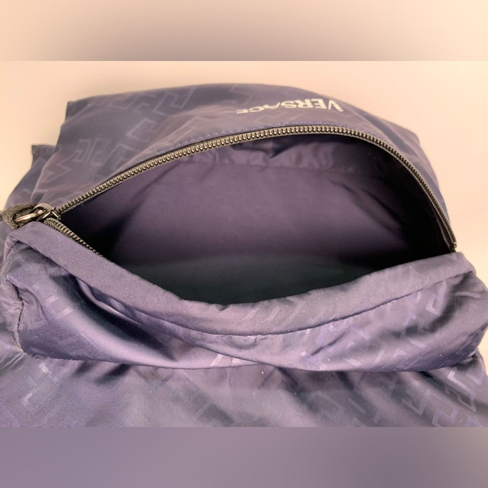 Versace Authentic Versace Navy Blue Backpack RFID chipped Size ONE SIZE - 12 Thumbnail