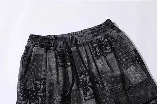 Japanese Brand 21SS Tokyo Union Black Grey Bandana Paisley Shorts Size US 32 / EU 48 - 3 Thumbnail
