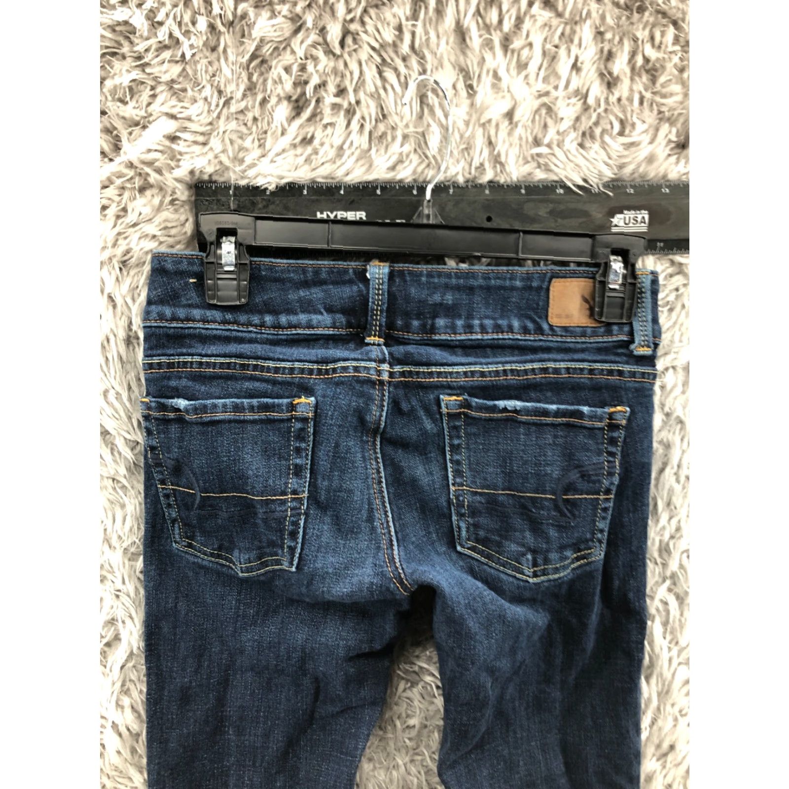 American Eagle Outfitters American Eagle Outfitters Artist Crop Jeans Size 0 Womens Medium Wash Blue Stretch Jeans Size 25" / US 0 / IT 36 - 7 Thumbnail
