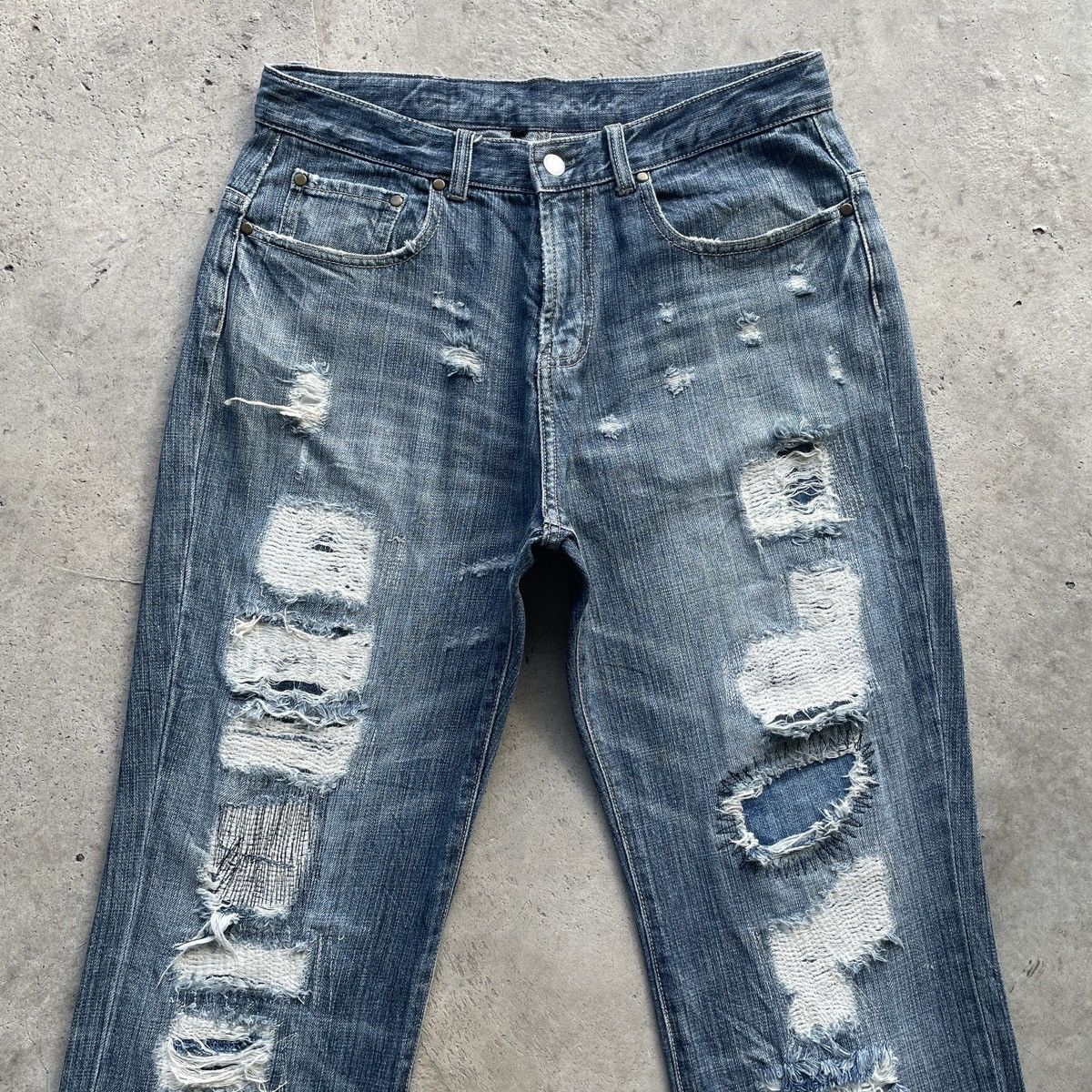 Vintage Vintage Schemer Faded Japan Distressed Jeans Denim Pants W32 Size US 32 / EU 48 - 3 Thumbnail