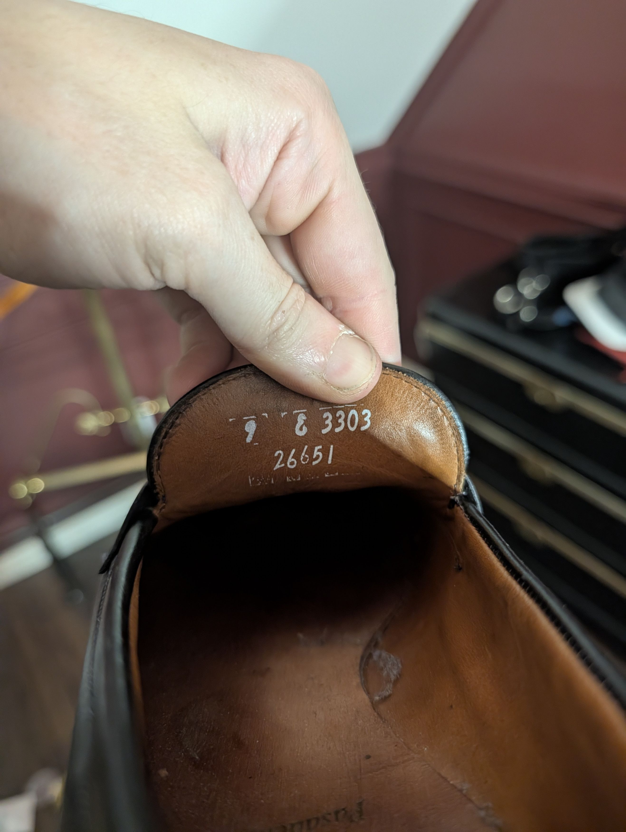 Allen Edmonds Black leather Pasadena slip-on MiUSA loafers metal detail Size US 9.5 / EU 42-43 - 11 Thumbnail