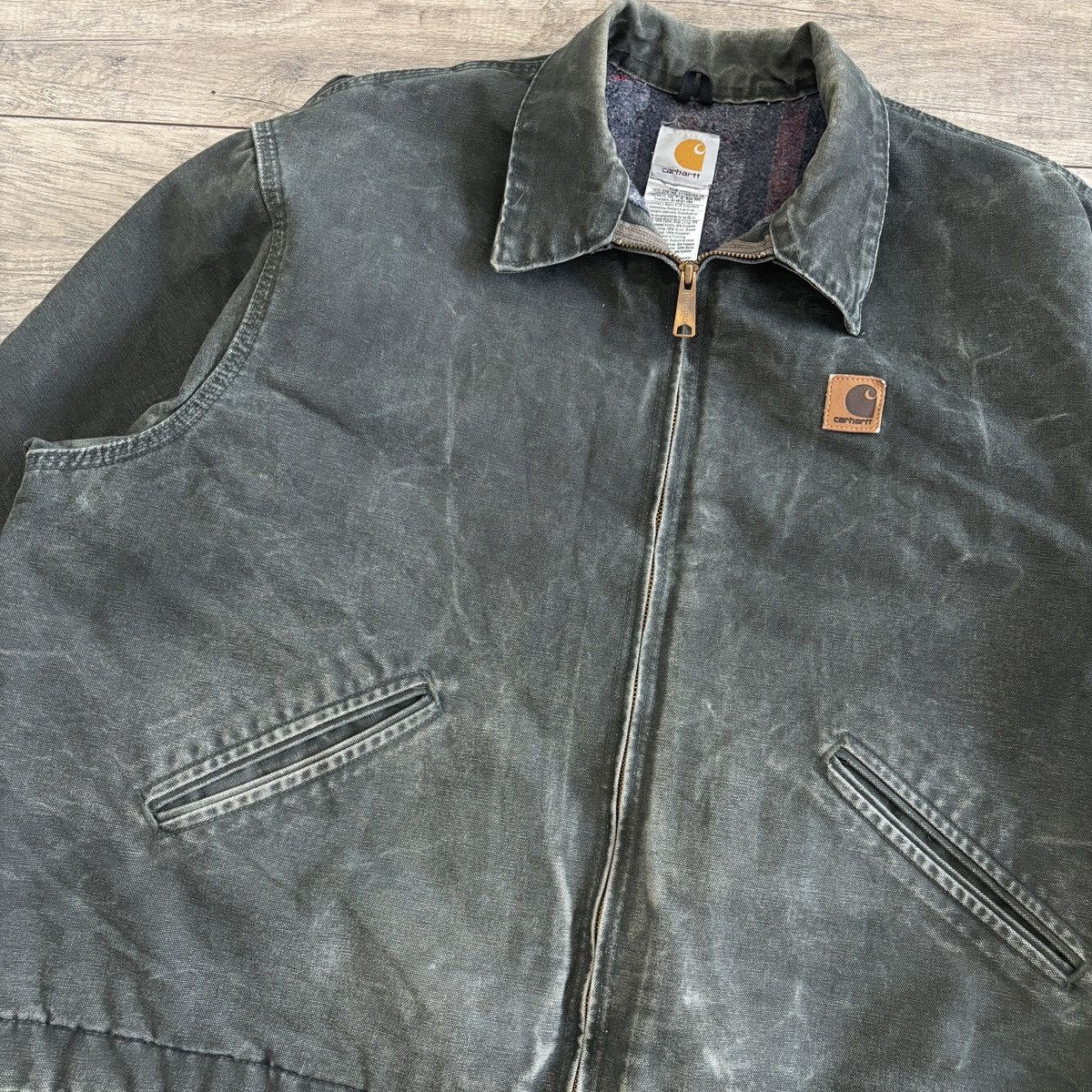 Carhartt × Vintage Vintage Carhartt Detroit Green Size US XXL / EU 58 / 5 - 3 Thumbnail