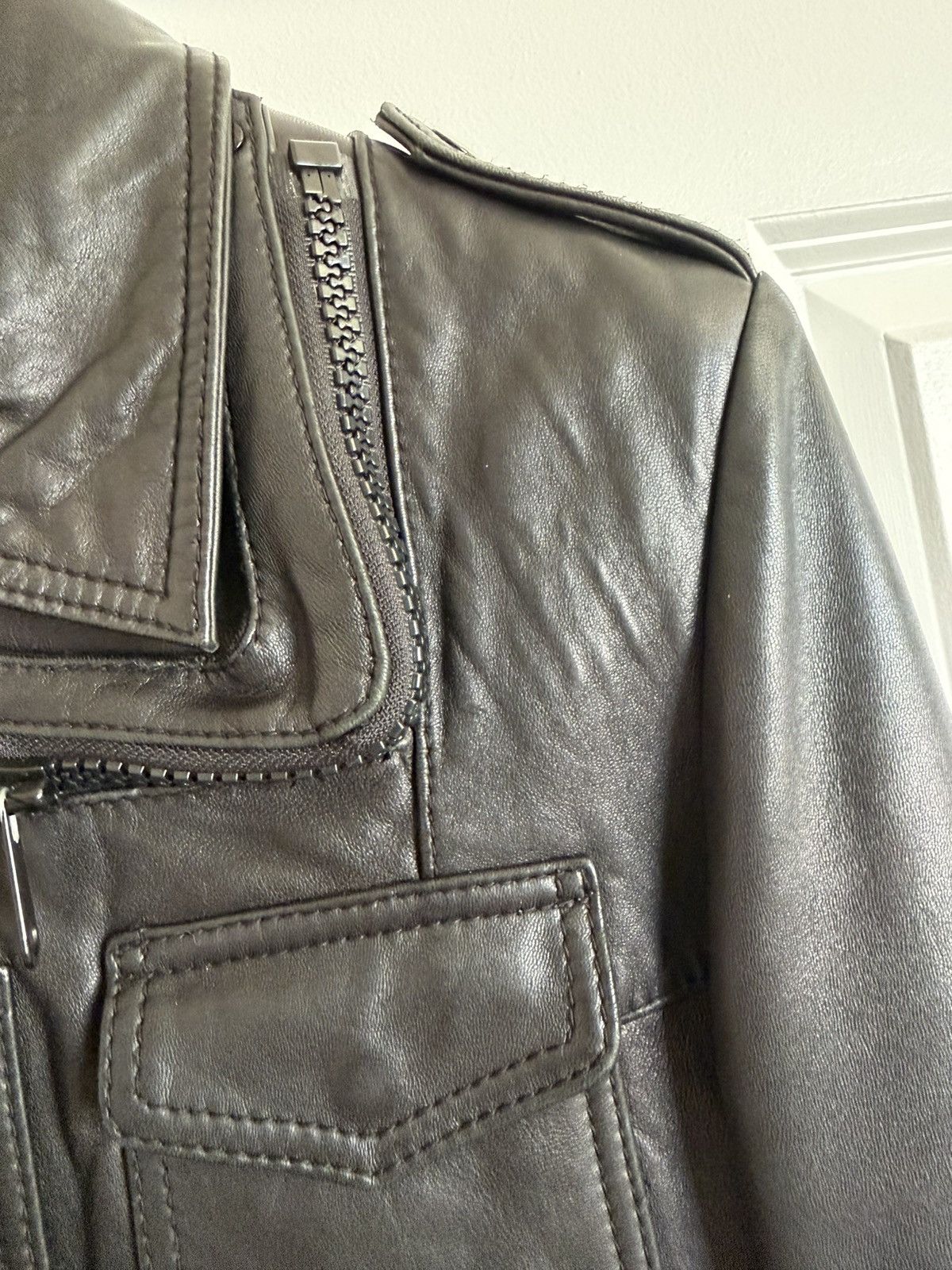 Hedi Slimane Stud Homme L-Zip Leather Jacket Size US M / EU 48-50 / 2 - 17 Thumbnail