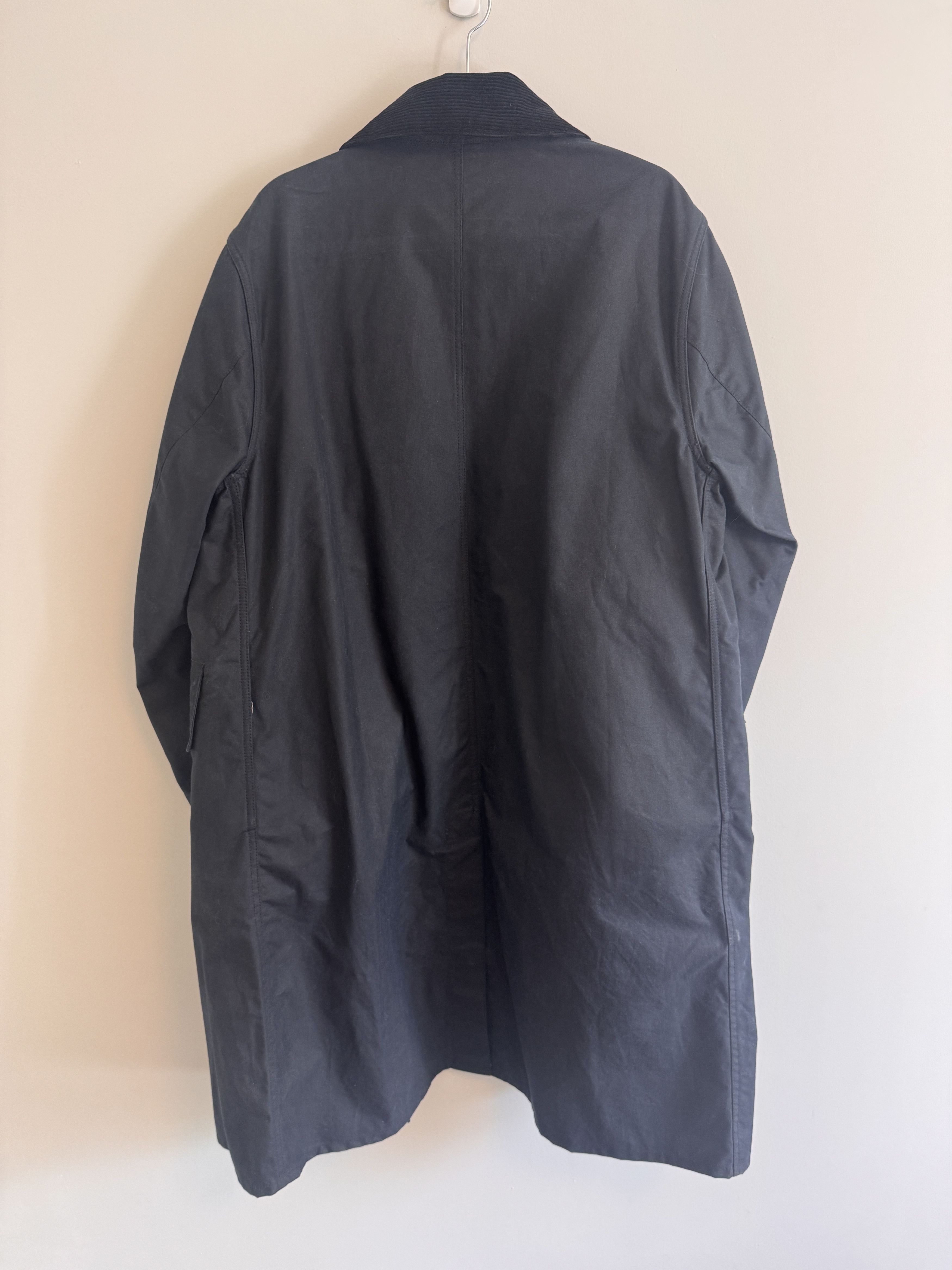 Waxed Cotton Rain Coat in Blue, Men's (Size S) — image 6 of 6