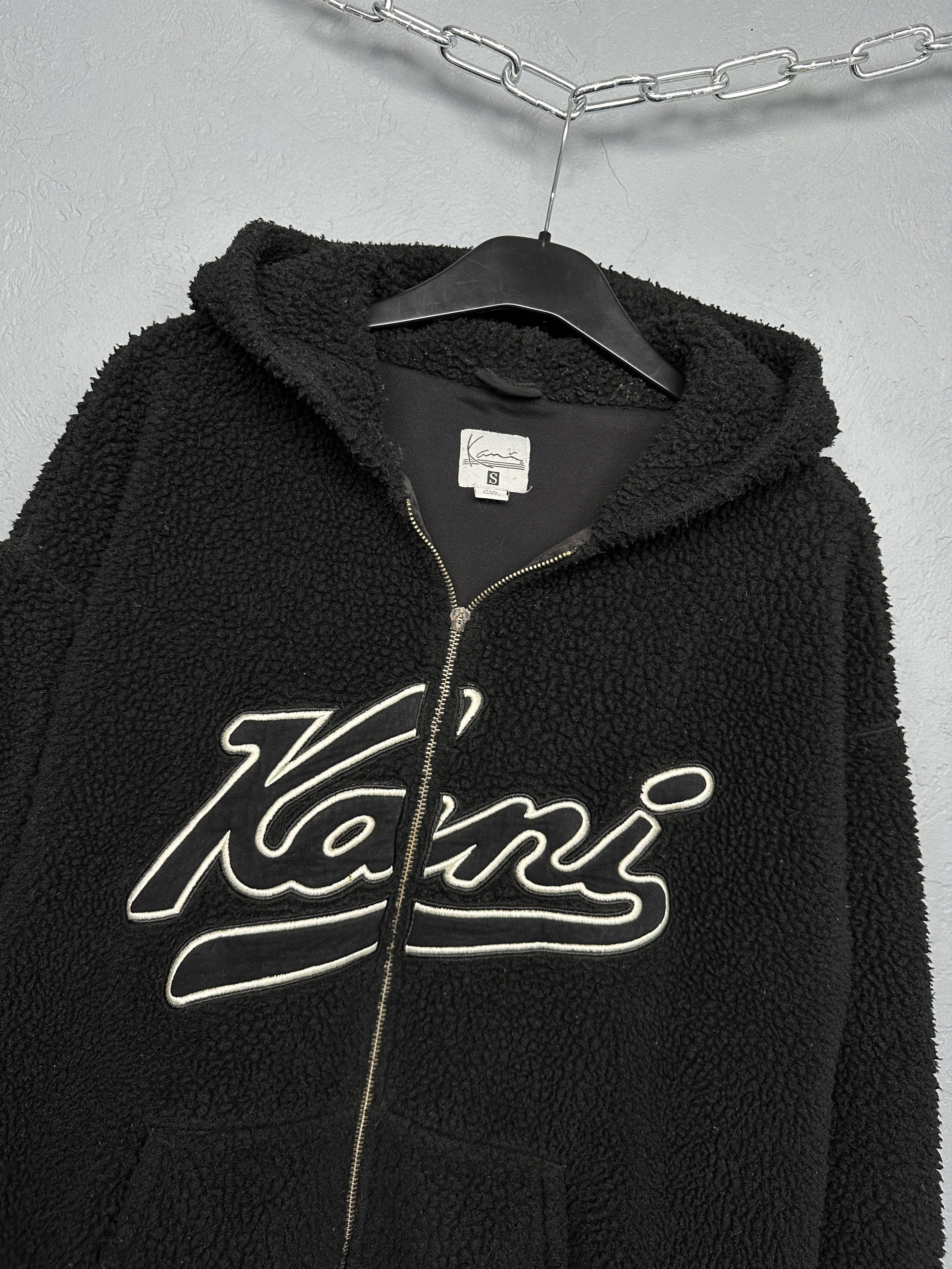 Karl Kani Karl Kani Mens Varsity Teddy Sherpa Fleece Hooded Jacket Size US S / EU 44-46 / 1 - 2 Thumbnail