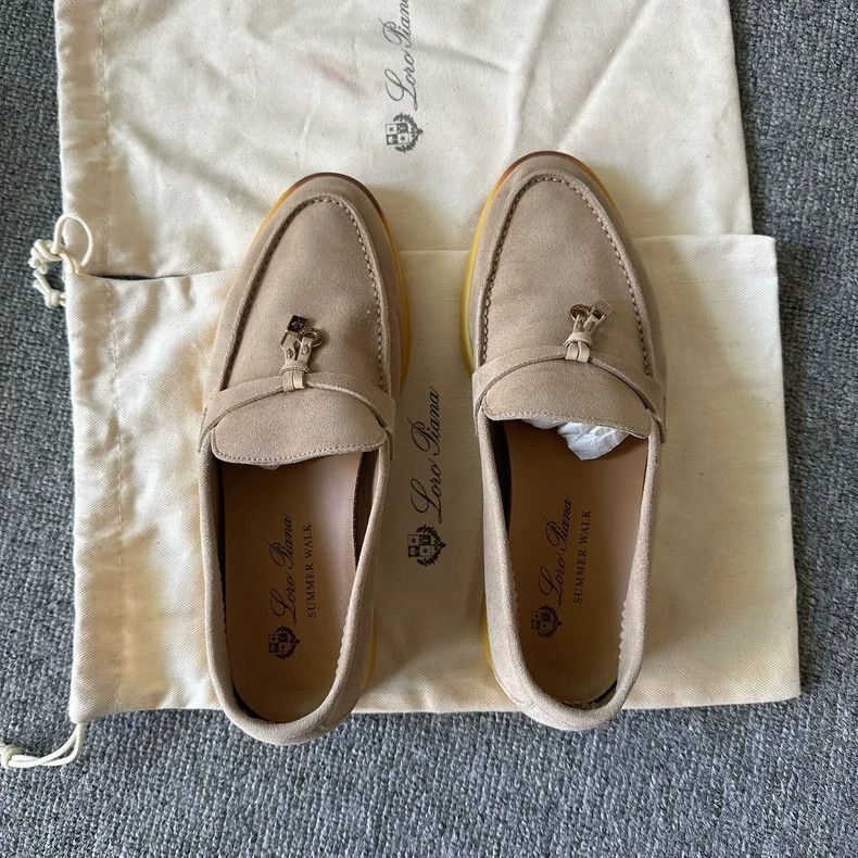 Loro Piana Loro Piana Beige suede casual shoes 2505-Nextarrow Size US 5.5 / IT 35.5 - 2 Thumbnail