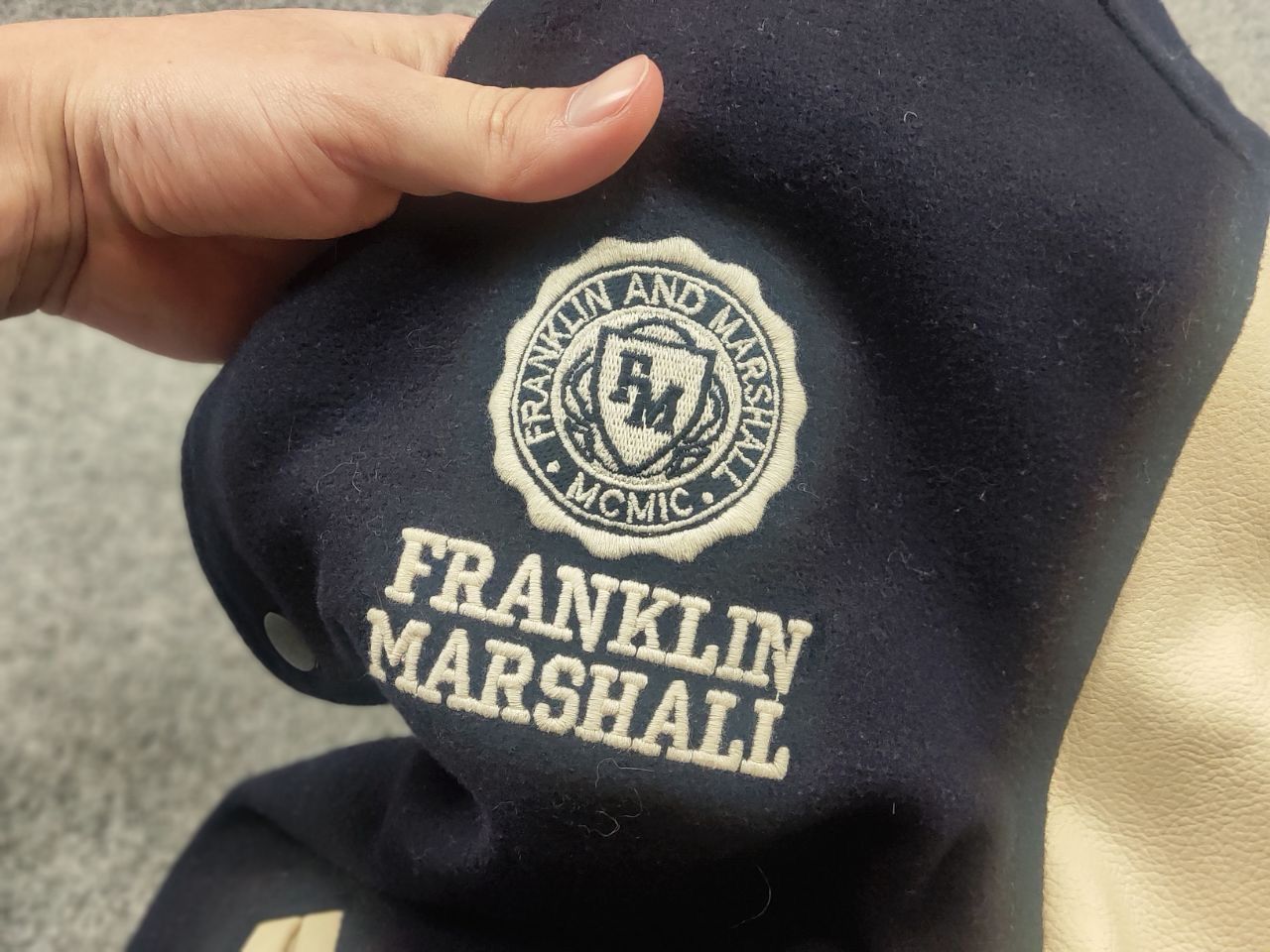Franklin & Marshall Vintage Franklin & Marshall Varsity Wool Bomber Jacket Size US L / EU 52-54 / 3 - 10 Thumbnail