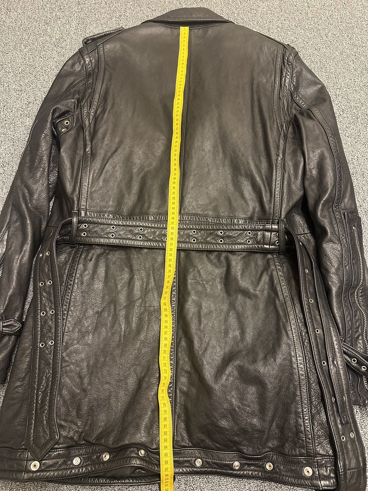 Burberry Prorsum Burberry Prorsum ss11 long leather biker jacket Size US L / EU 52-54 / 3 - 7 Thumbnail