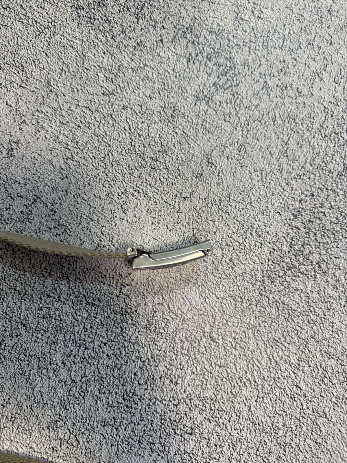 Nike Vintage Nike Canvas Belt Beige Strap Silver Buckle 116cm Size ONE SIZE - 10 Thumbnail