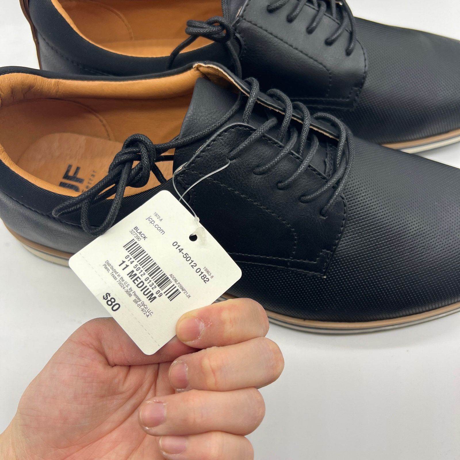 Other J. Ferrar Founder Men's Dress Shoes Oxford Shoes Black Size US 11 / EU 44 - 5 Thumbnail