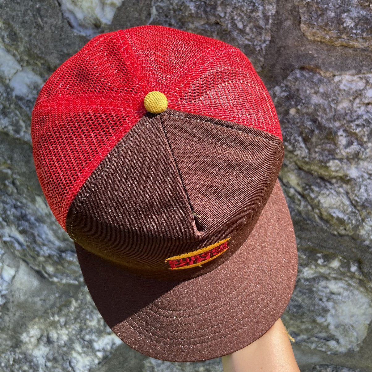 Other Vintage 80s Burger King Logo Trucker Hat Snapback Brown Red Size ONE SIZE - 3 Thumbnail
