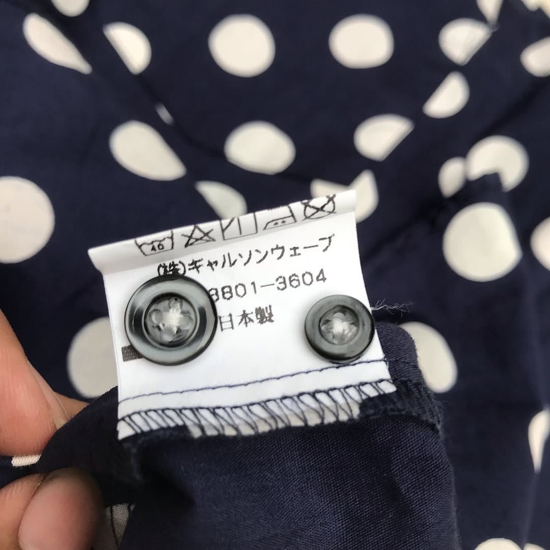 Issey Miyake × Japanese Brand × Vintage Garcon Wave japan polkadot pop art long sleeves shirt Size US M / EU 48-50 / 2 - 4 Thumbnail