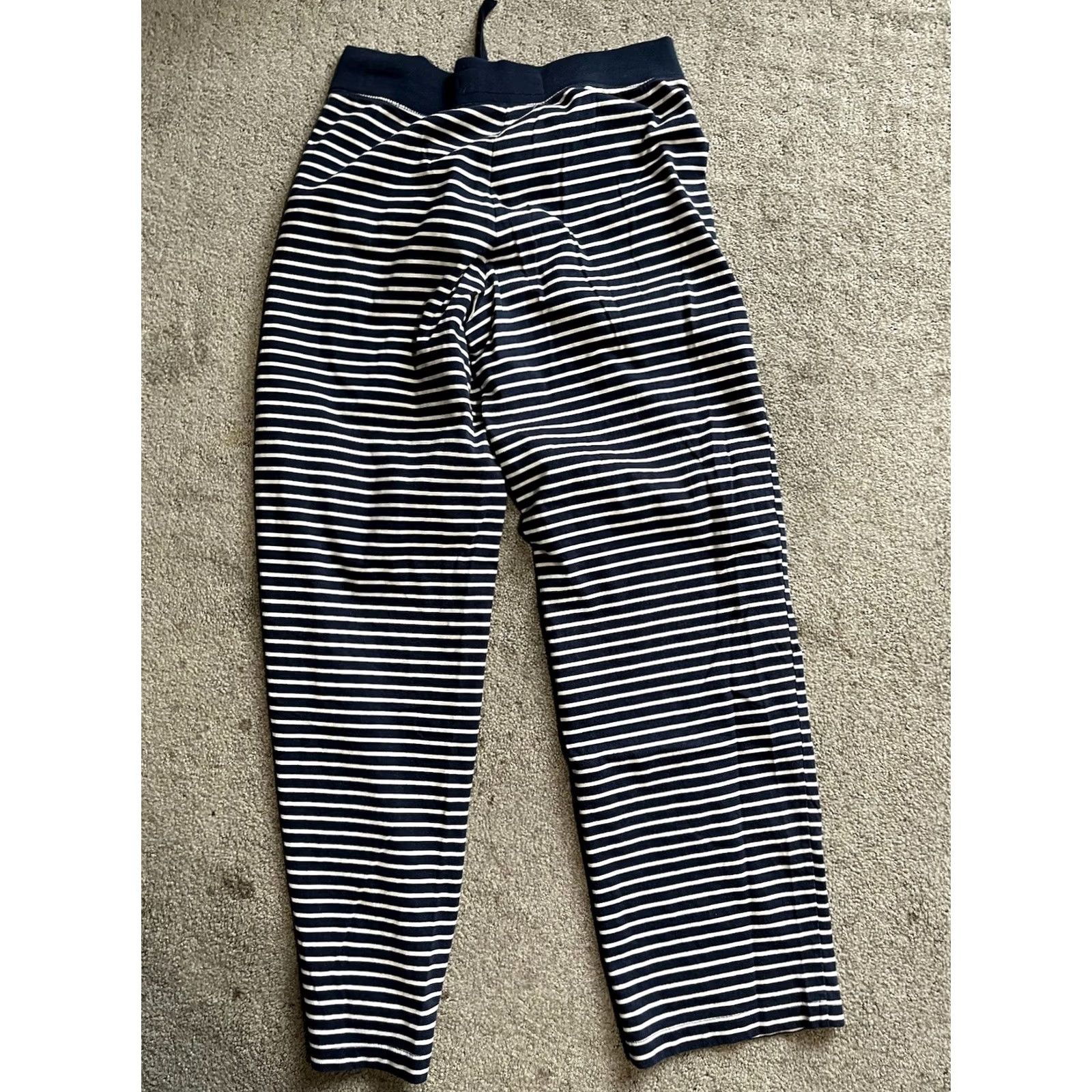 Nautica Nautica Ladies Lounge Sleep Pant XS Navy Blue Striped Socks? Size 26" / US 2 / IT 38 - 3 Thumbnail