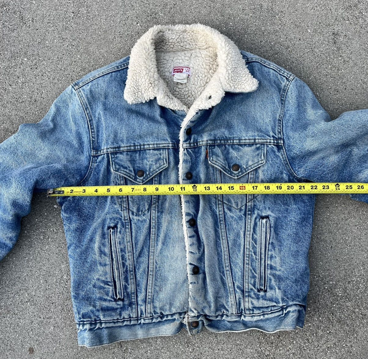 Levi's Vintage Levi’s Orange Tab Sherpa Lined Trucker Jacket 44 Size US M / EU 48-50 / 2 - 7 Thumbnail