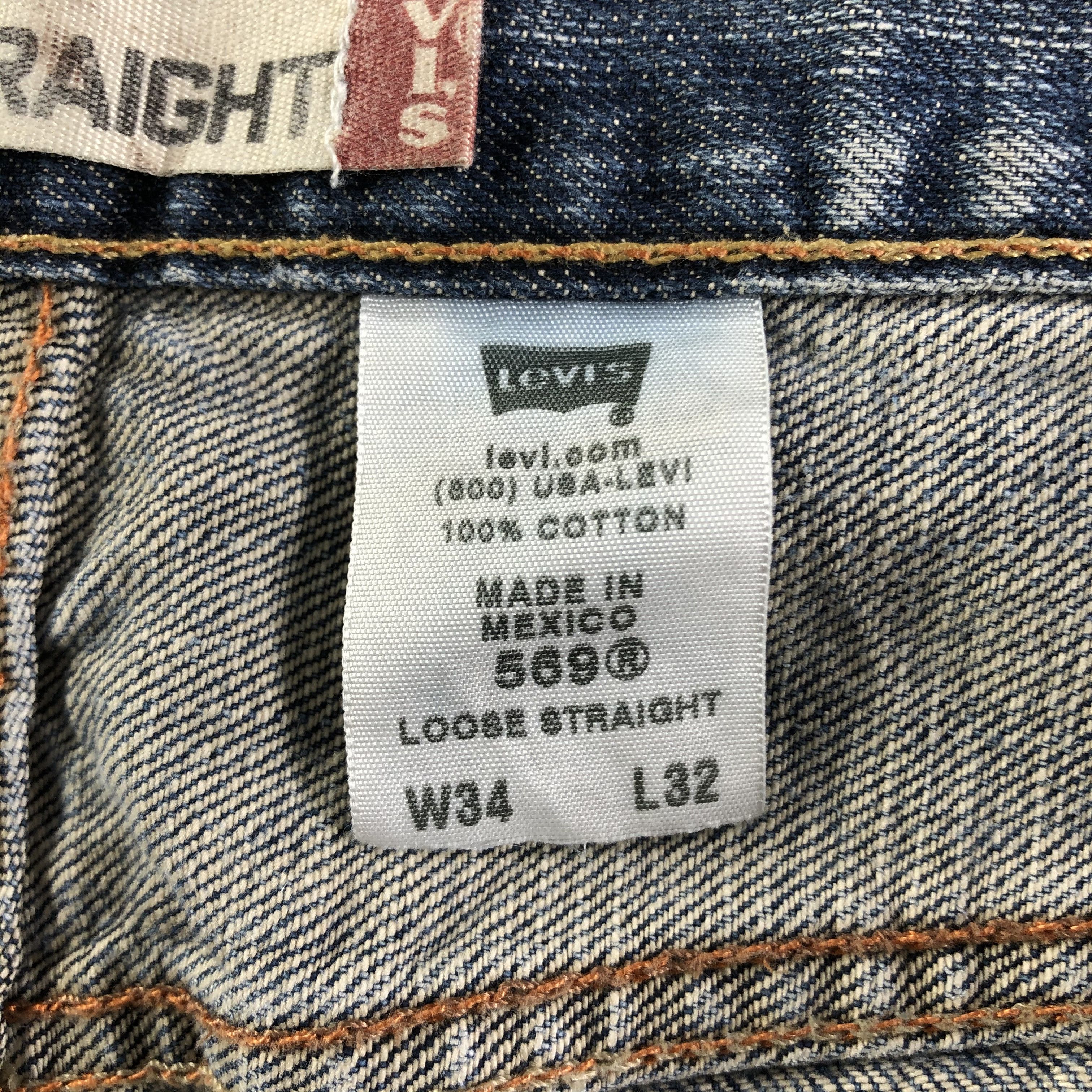 Levi's × Vintage Vintage Blue Wash Levis 569 Jeans-J3322 Size US 35 - 11 Thumbnail