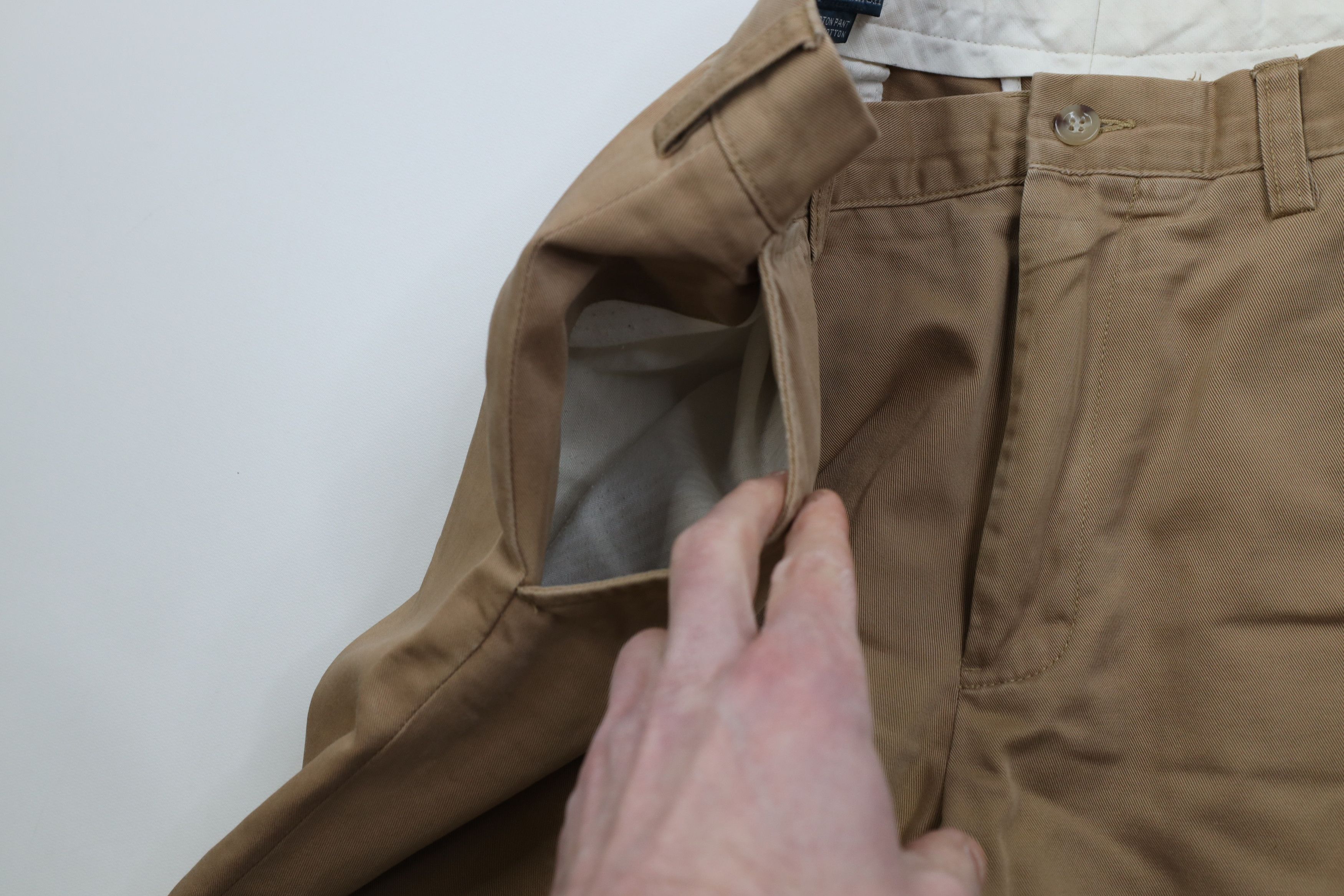 Ralph Lauren Vintage 90s Ralph Lauren Preston Chino Pants Brown Cotton Size US 36 / EU 52 - 8 Thumbnail